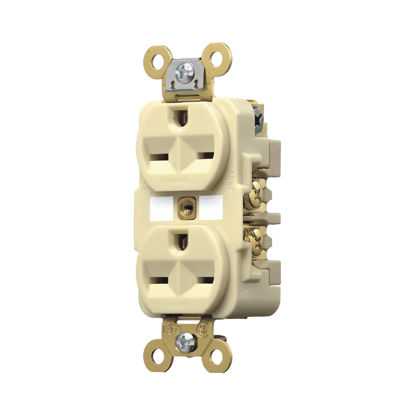 Contacto Dúplex 15 A 250 V / 2 Polos 3 Hilos / Nema 6-15R / Grado Industrial /Color Marfil. HUB-HBL-566-2I - HUBBELL