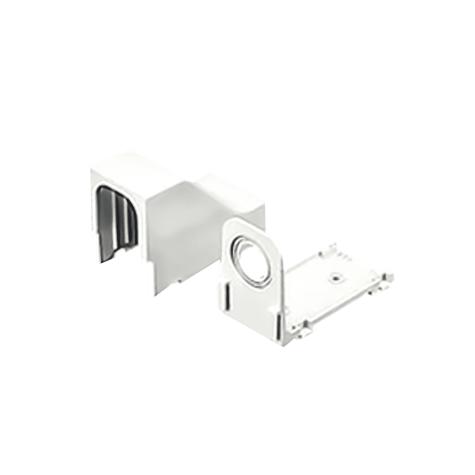 Accesorio Para Techo Falso/Entrada, Con Conexión Tubería 1/2 a 1 In, Compatible con Canaletas LD3, LD5 y LD10, Color Blanco DCEFXWH-X - PANDUIT