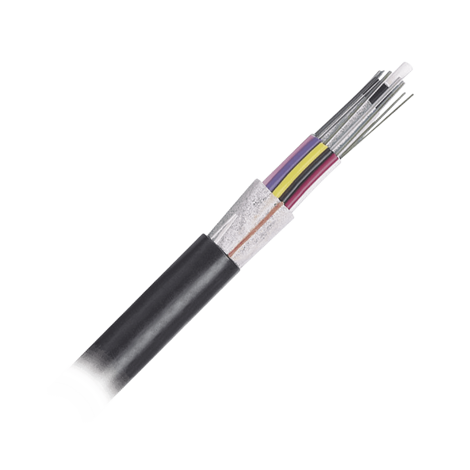 Cable de Fibra Óptica 24 hilos, OSP (Planta Externa), No Armada (Dieléctrica), MDPE (Polietileno de Media densidad), Multimodo OM4 50/125 Optimizada, Precio Por Metro FOTNZ24 - PANDUIT