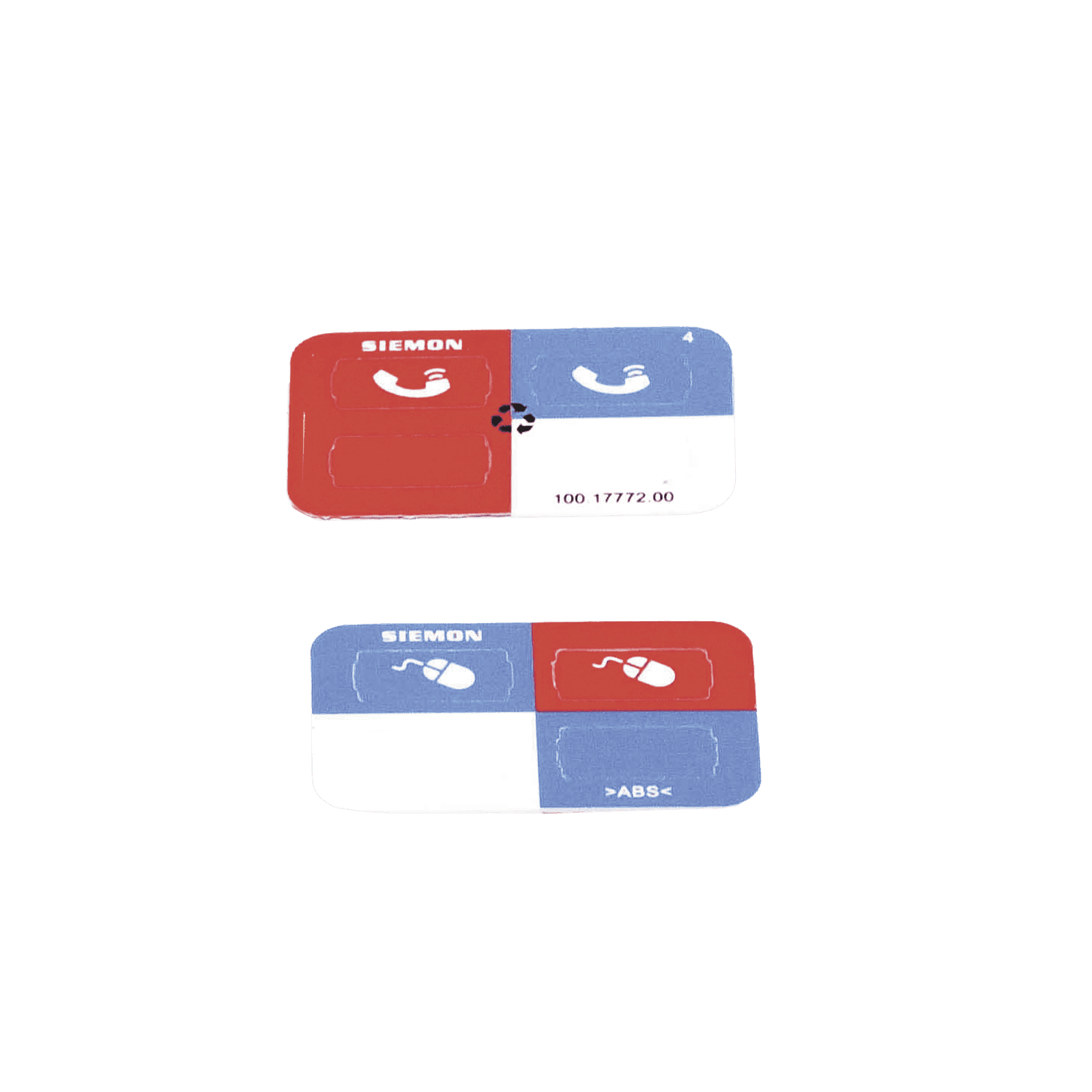 Icono UltraMax para identificación de Jacks, Color Azul, Bolsa con 100 Piezas Z-ICON-06B - SIEMON