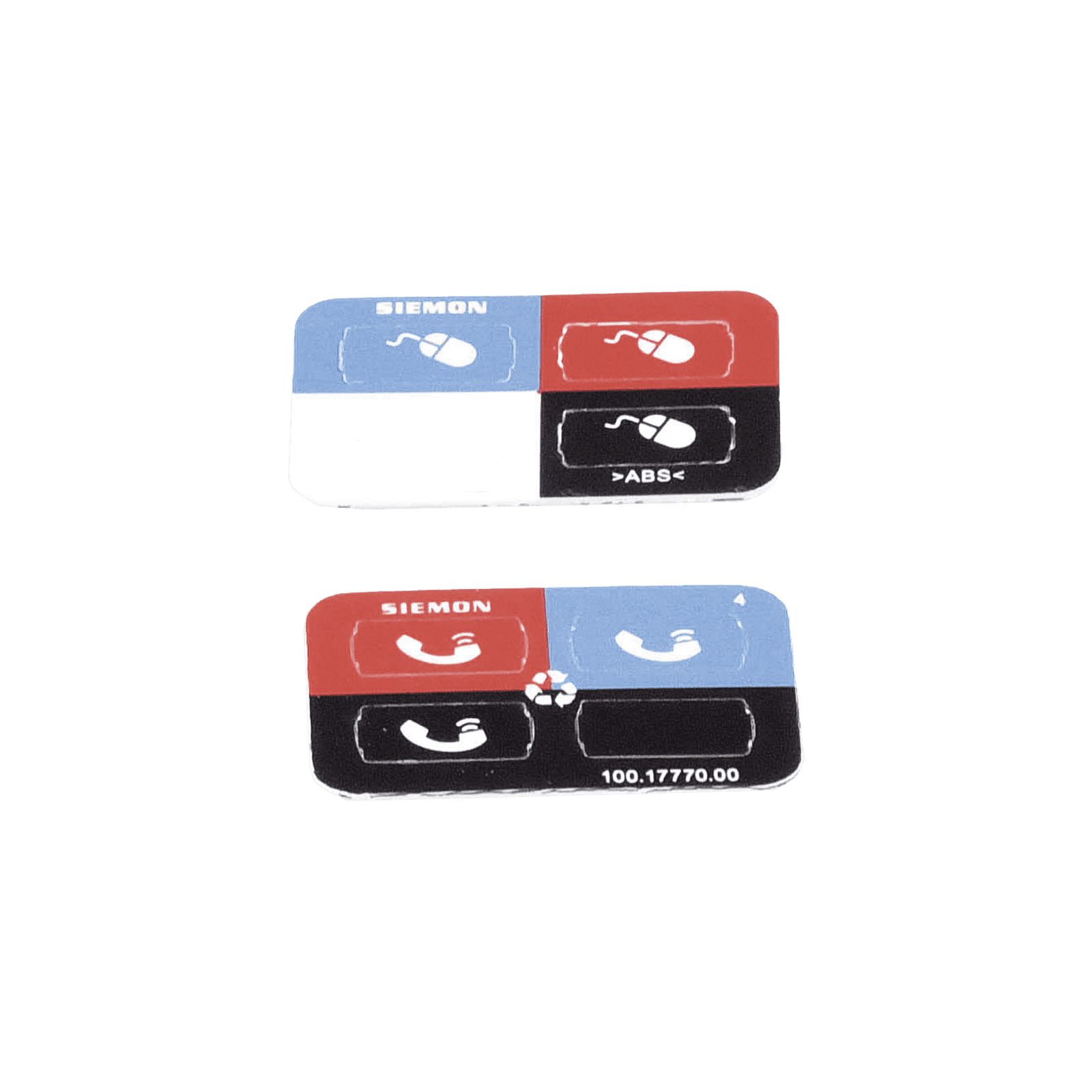 Icono UltraMax para identificación de Jacks, Color Negro, Bolsa con 100 Piezas Z-ICON-01B - SIEMON