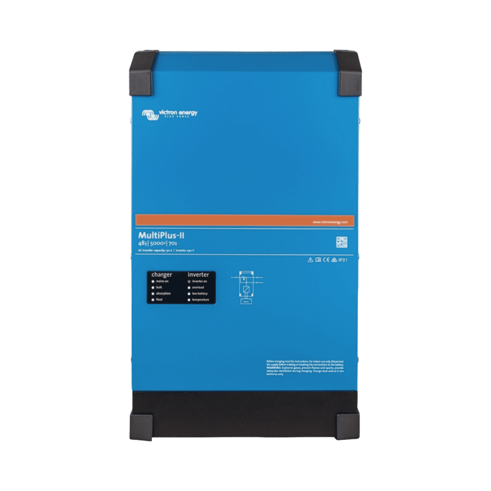 MultiPlus-II 48/5000/70-95 / Inversor Cargador de Onda Pura / Entrada 48 Vcc / Salida 4000 W 120 Vca  60 Hz MPII48/5000SP - VICTRON ENERGY