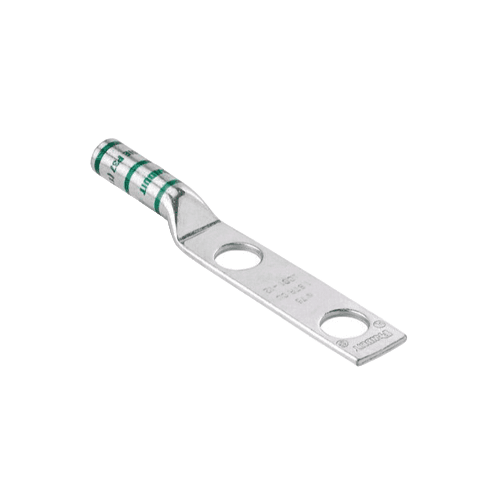 Terminal de Compresión Pan-Lug™ de Barril Largo, de Dos Orificios de 1/2″, para Cable 6 AWG, Espacios Entre Orificios de 1.75″. LCC6-12-L - PANDUIT