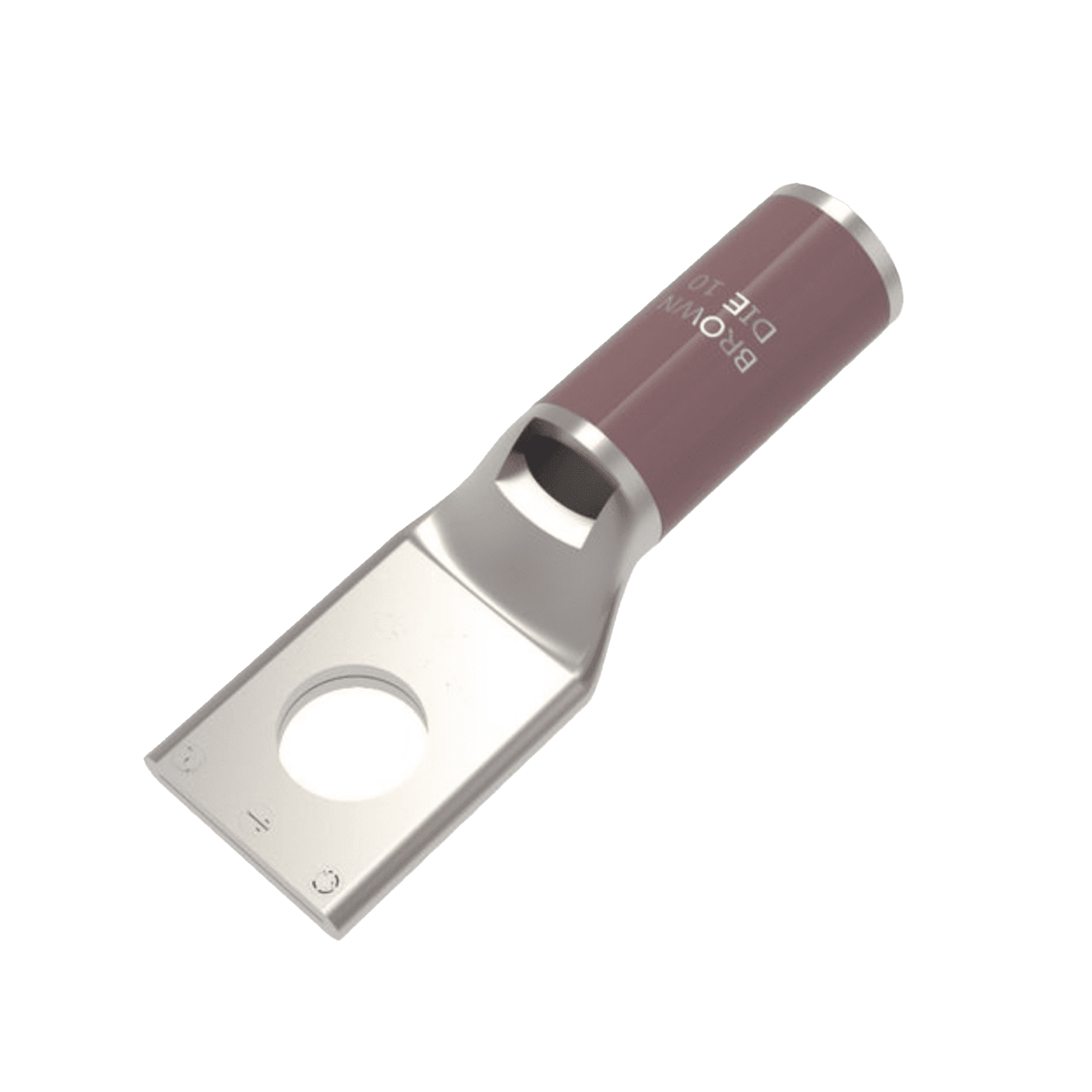 Zapata Terminal de Compresión de Cobre Electrolítico Estañado de Cañón Corto para Tornillo de 1/2″ y Calibre 2 AWG. HUB-YA2-CL6-BOX - HUBBELL BURNDY