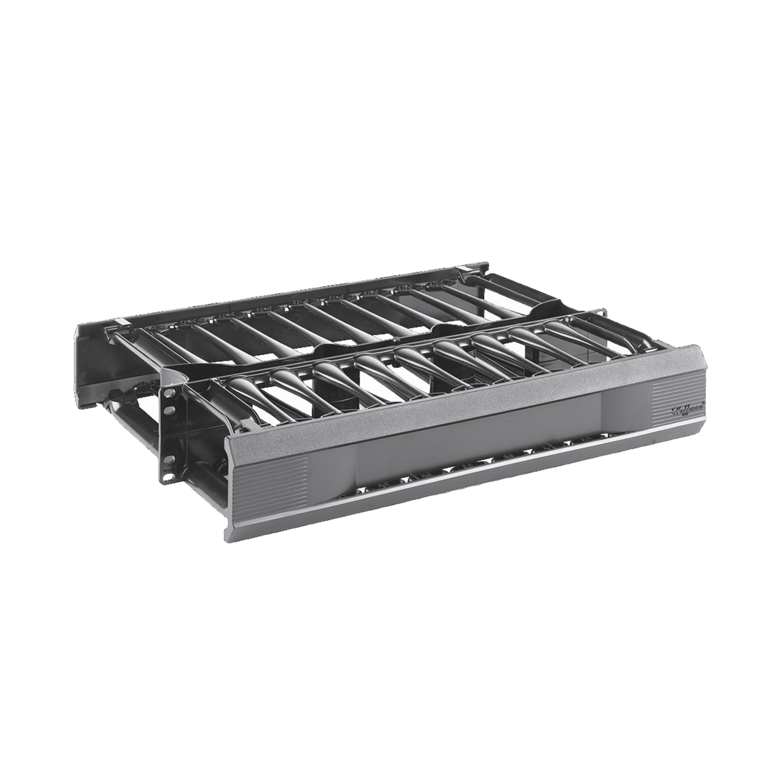 Organizador de Cables Horizontal CableTek, Doble (Frontal y Posterior), Para Rack de 19in, 2UR DCHD2 - HOFFMAN