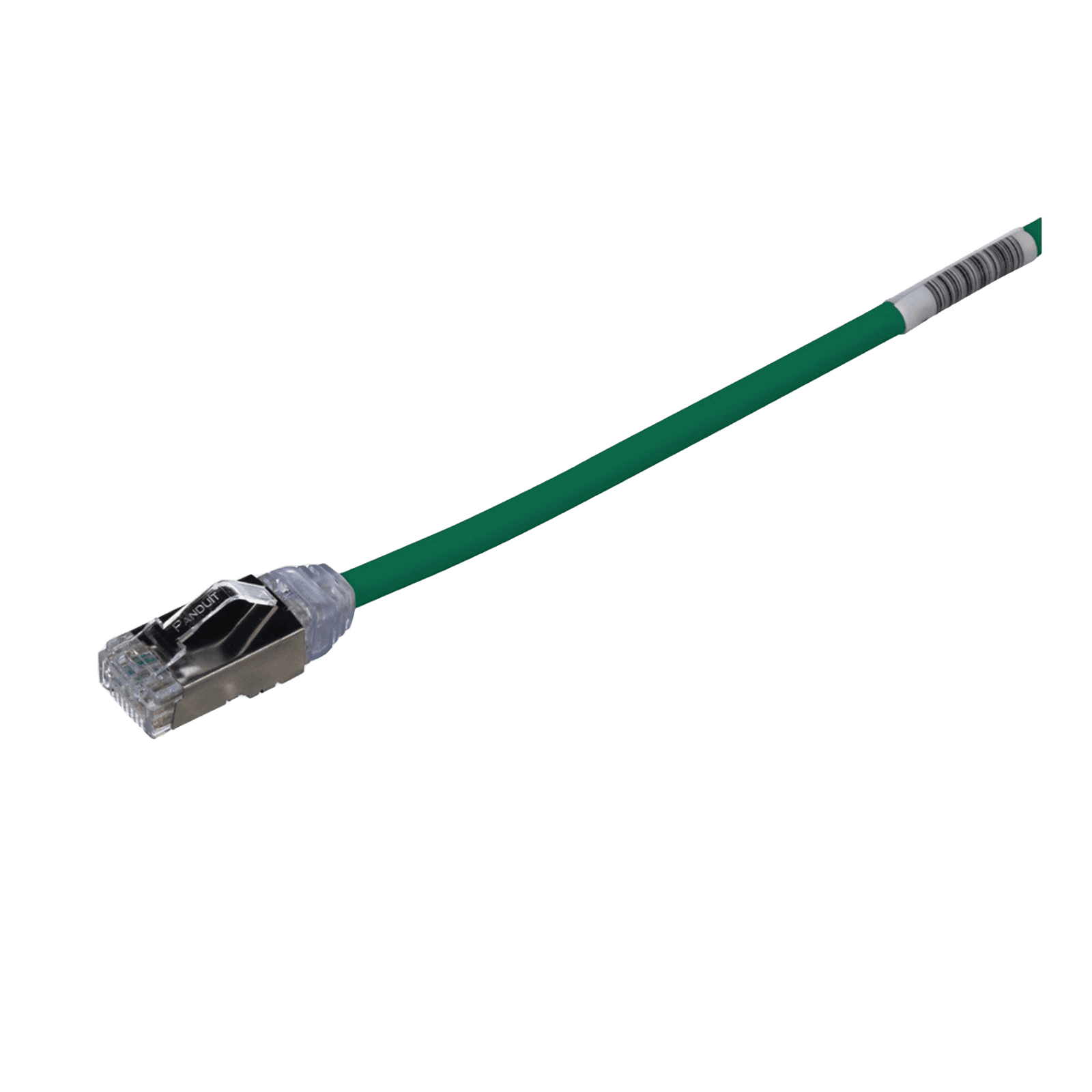 Patch Cord Cat6A, Diametro Reducido 28 AWG, Blindado S/FTP, CM/LS0H, 20 cm, Color Verde STP28X0.2MGR - PANDUIT