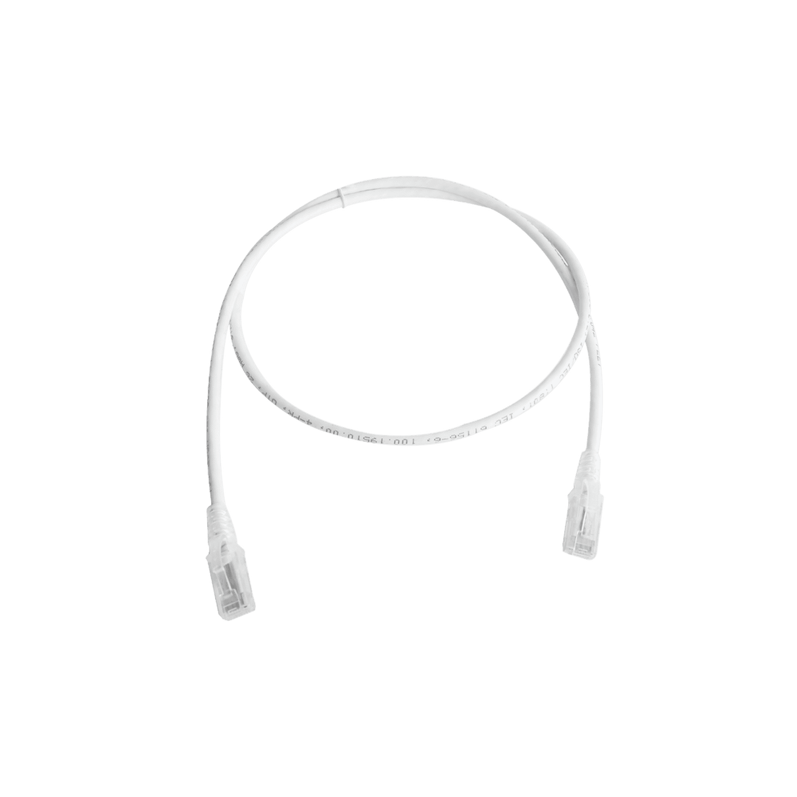 Patch Cord MC5 Modular Cat5e UTP, CM/LS0H, 3ft, Color Blanco, Versión Bulk (Sin Empaque Individual) MC5-03-02B - SIEMON