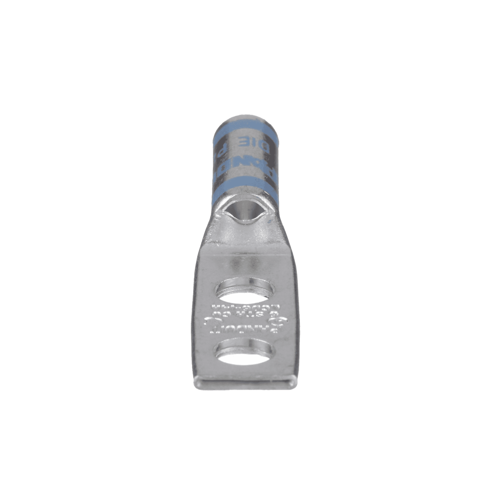 Terminal doble Ojillo de 1/4″ para cable 6 AWG, ángulo recto, Espacio entre Orificios 16mm. LCD6-14A-L - PANDUIT