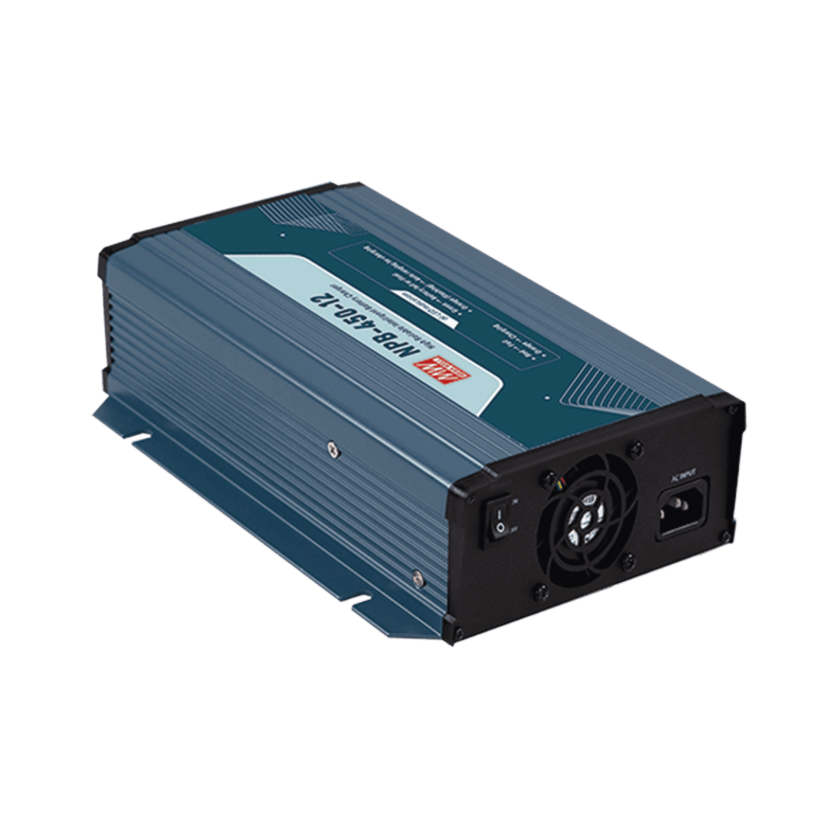 Cargador para Baterías de Plomo Ácido y Litio / 25A / 12V / Bancos de 90 a 300 Ah NPB45012 - MEANWELL