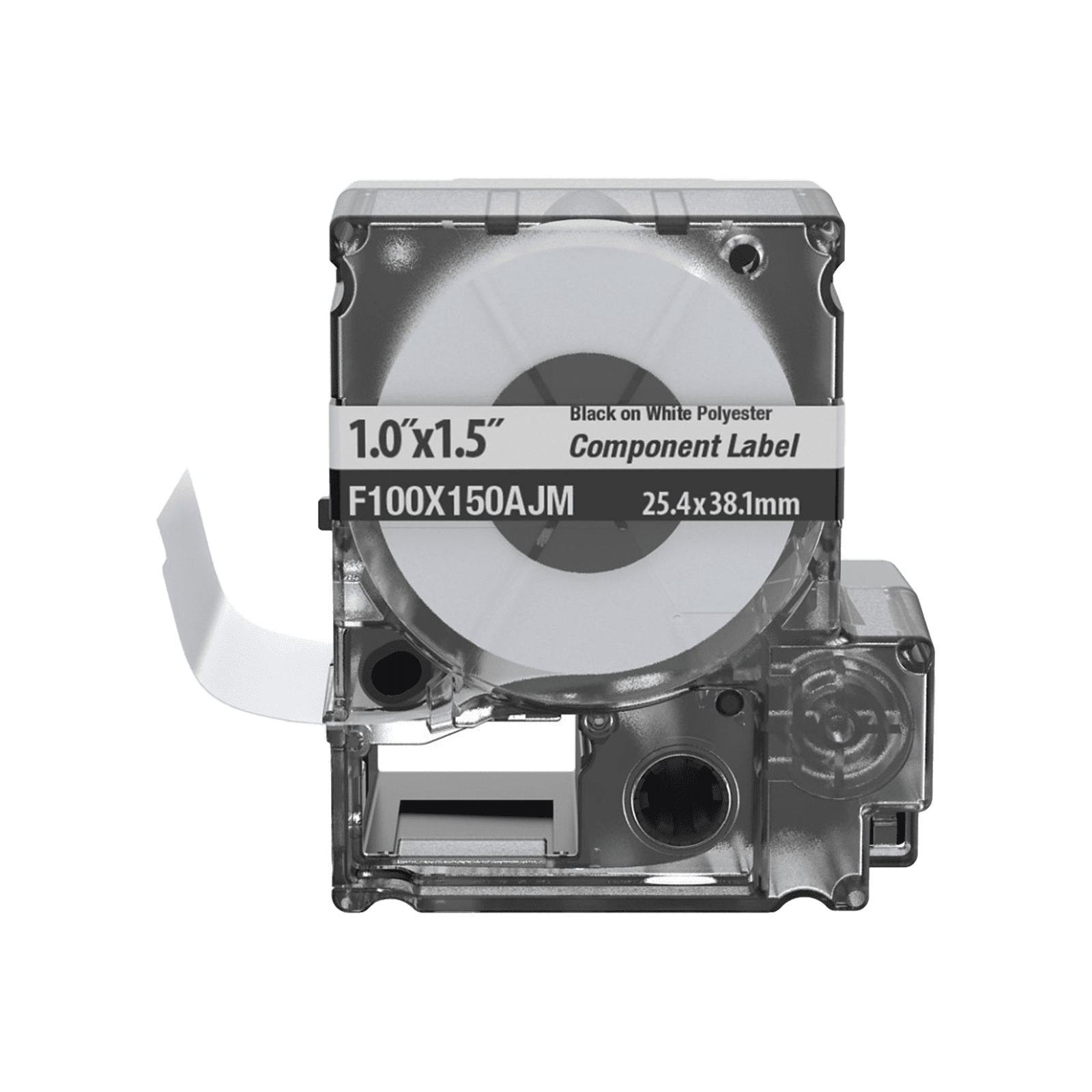 Casete de 150 Etiquetas Bandera, Poliéster de 25.4 mm x 38.1 mm, para Cables de 3.1 mm – 5.1 mm de Diámetro, Área de Impresión Color Blanco F100X150AJM - PANDUIT