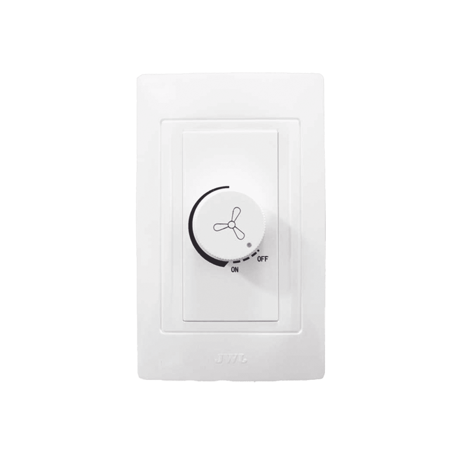 Placa con Dimmer Rotativo para Ventilador / 300 W 127 V CA / Color Blanco. JTL-C7330 - JWJ