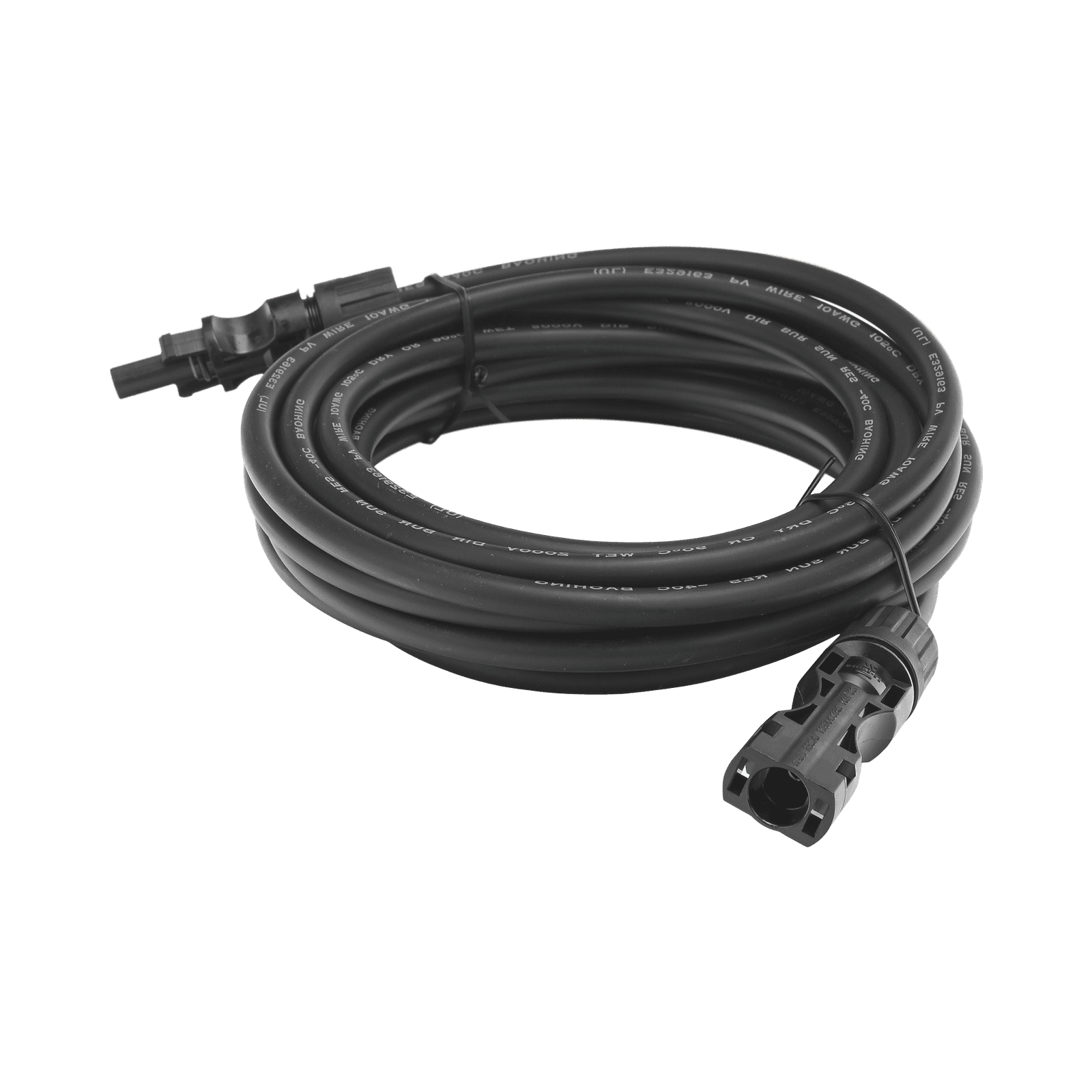 Cable Fotovoltaico 2.5 m, Negro, Calibre 10 AWG con Terminales MC4 en Ambos Extremos CBLMC42P5MBLKV2 - EPCOM POWERLINE