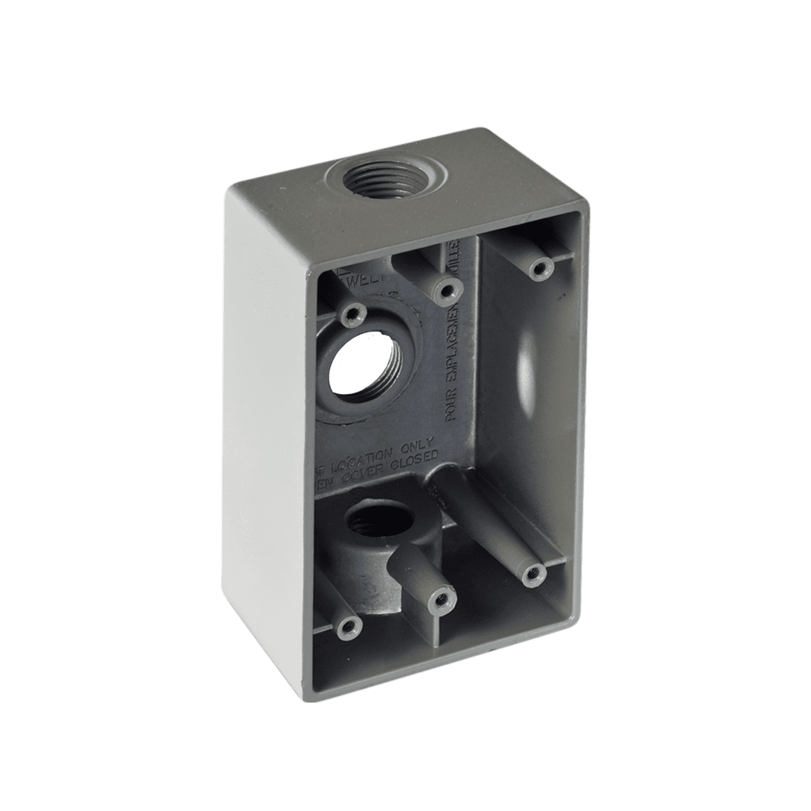 Caja Condulet FS de 3/4″ (19.05mm) con tres bocas a prueba de intemperie. RR-0282 - RAWELT