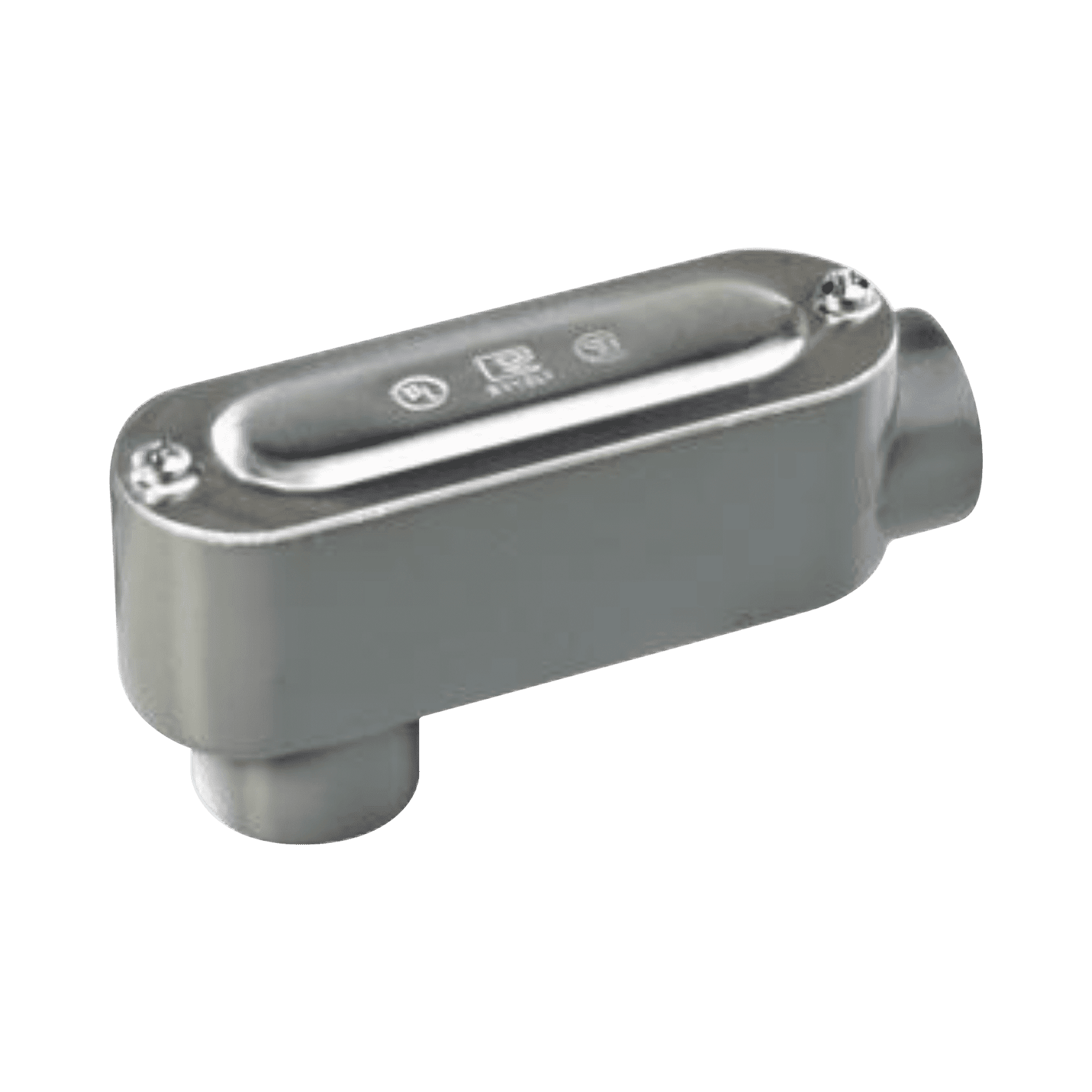 Caja oval roscada tipo LB de 1 1/4″ (31.8 mm) incluye tapa y tornillos. OLB-0098C - RAWELT