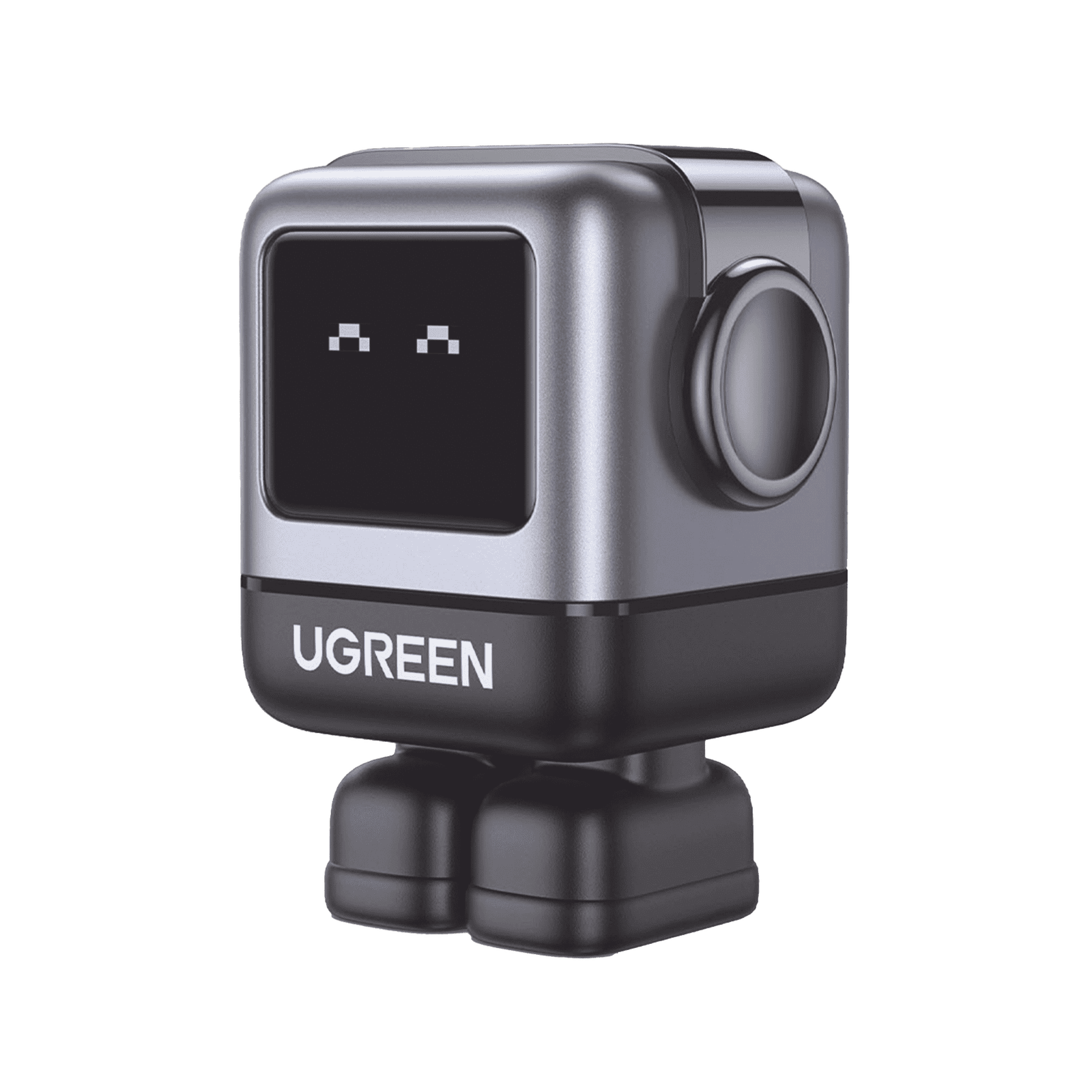 Cargador RobotGaN de 65W Serie Nexode | 3 Puertos de Carga Rápida | 2 USB-C | 1 USB-A | PD 3.0 | QC 4.0 | Carga Inteligente | Tecnología GaN II | Zapato Magnético Extraíble | Carcasa Ignifuga | Pantalla LED. 35314 - UGREEN