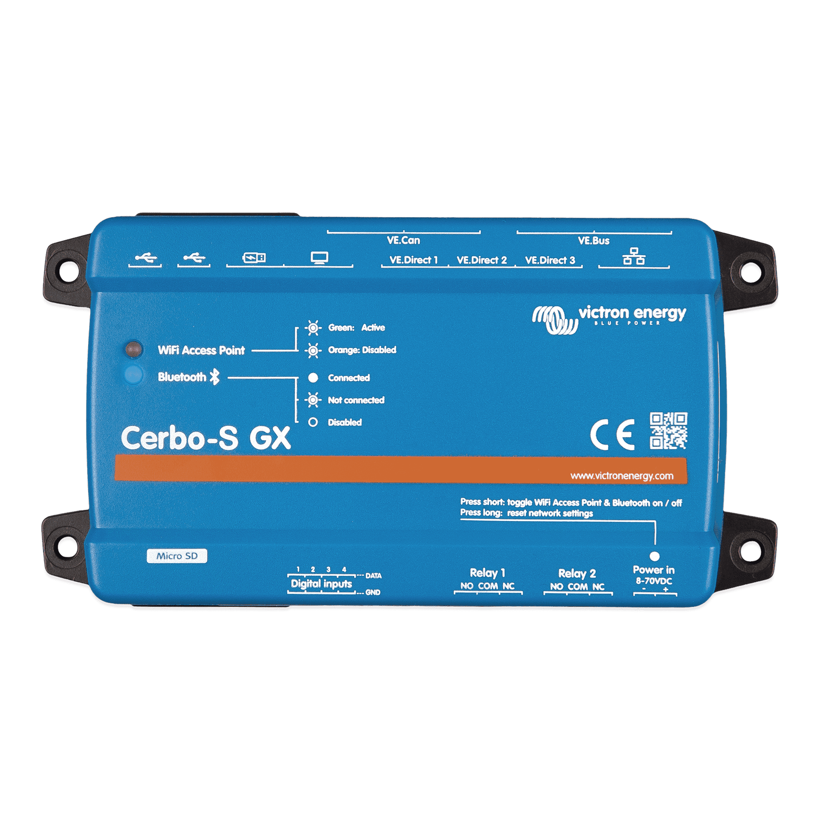 Cerbo-S GX / Centro de comunicaciones / Monitoreo Remoto para Sistemas Victron CERBOSGX - VICTRON ENERGY