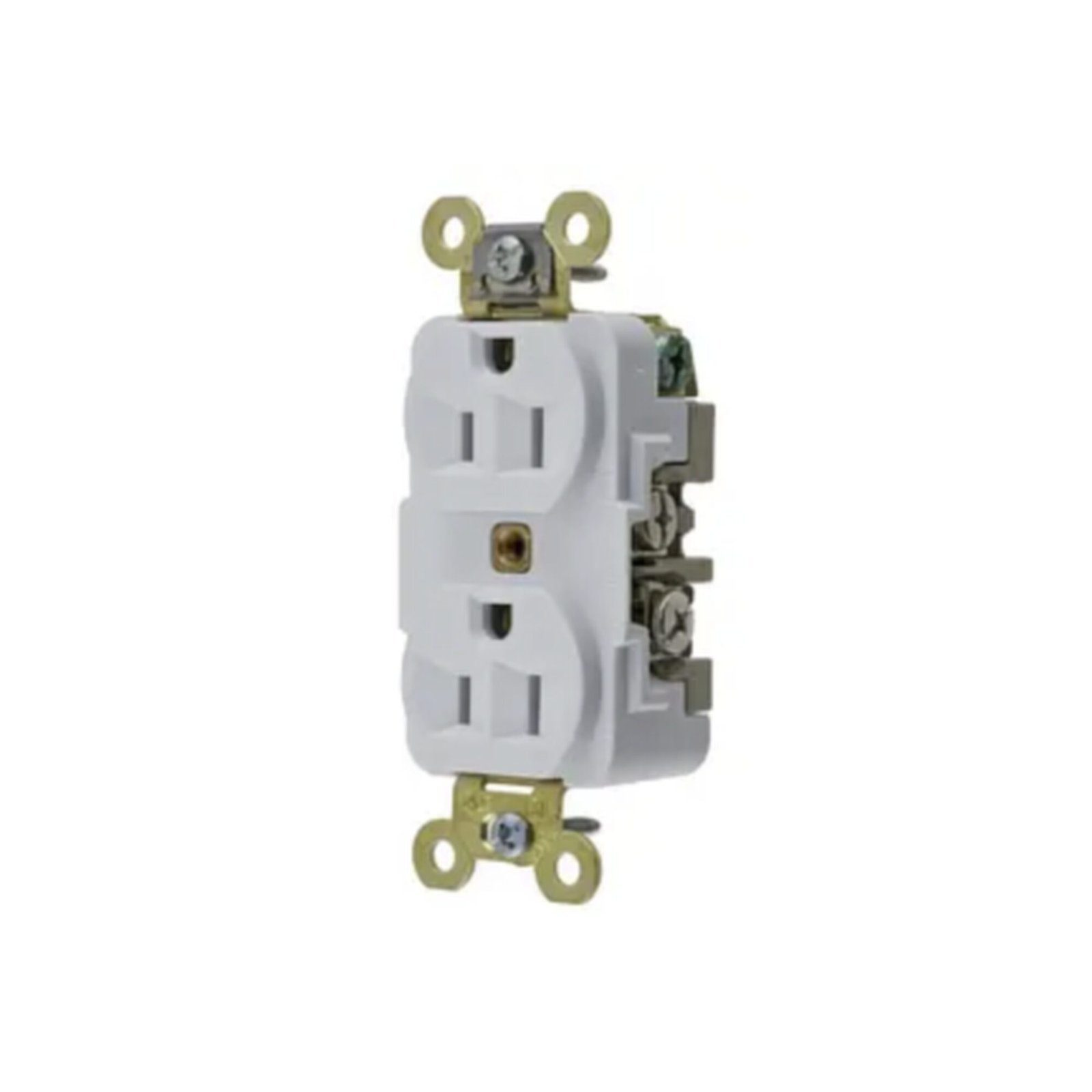 Contacto Dúplex 15 A 125 V 2 Polos, 3 Hilos Color Blanco (Nema 5-15R). Grado Industrial. HUB-HBL-5262W - HUBBELL