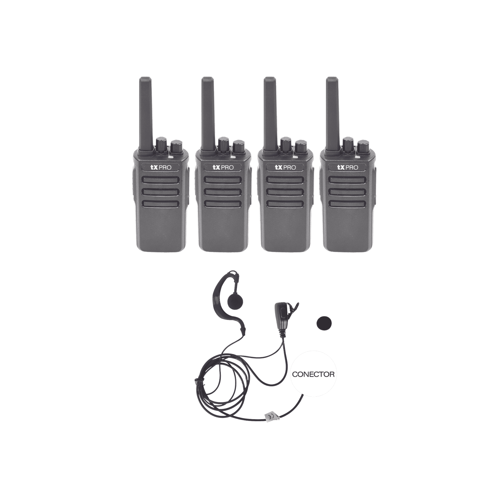 Kit de 2 radios TX600DUO con 4 TXEHK TX600DUOKIT - TXPRO