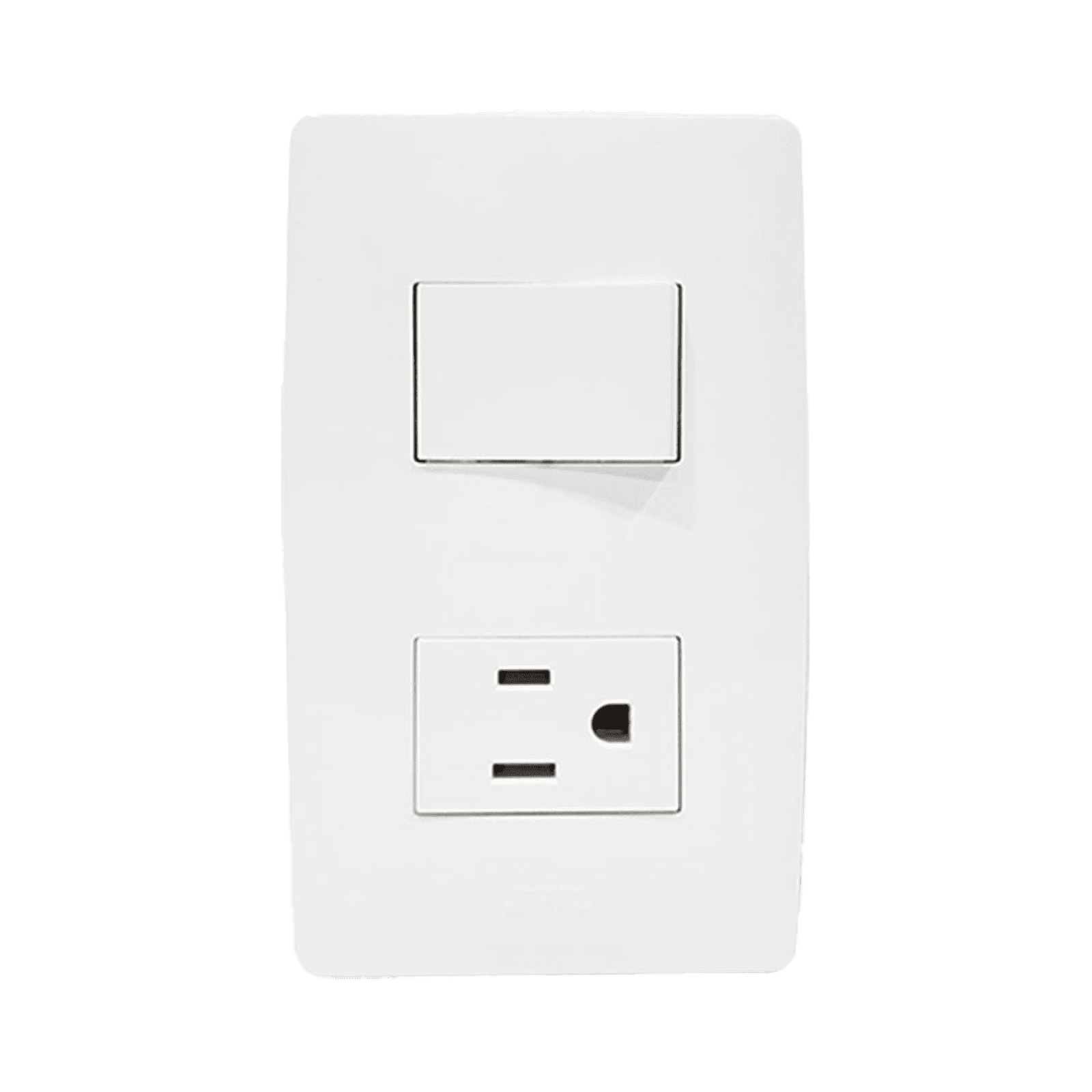 Placa con Interruptor Escalera y 1 Toma  Corriente /  127 V~60 Hz 10/15 A. JTL-B72-47 - JWJ