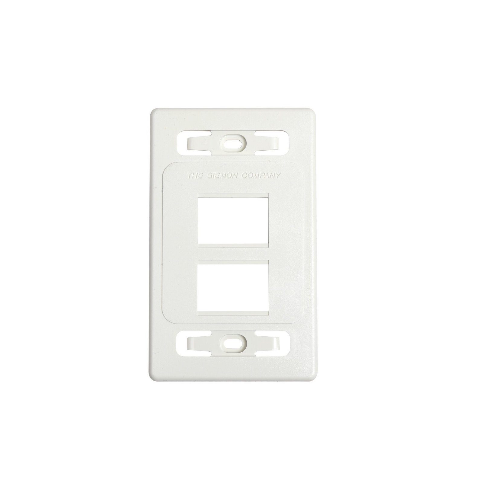 Placa de pared modular MAX, de 4 salidas, color blanco, versión bulk (Sin Empaque Individual) MX-FP-S-04-02B - SIEMON