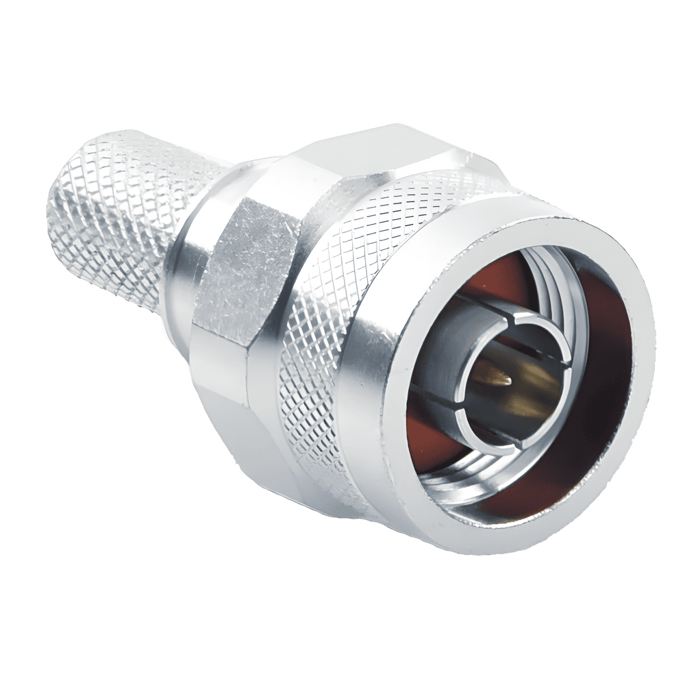 Conector N Macho de PIN Cautivo, Anillo plegable, para cables 9913, LMR-400, LP400, CNT-400, RG8/U-SYS, RFLASH-1113, 8214, 7810A. RFN-1006-49I