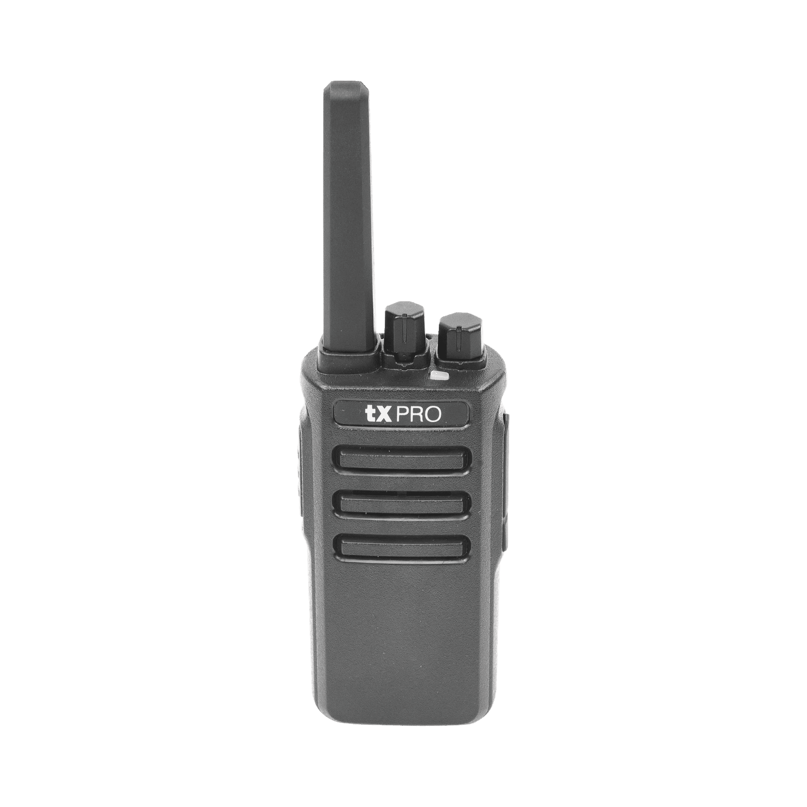 Radio Portátil UHF, 5W de Potencia, Scrambler de Voz, Alta Cobertura, 400-470 MHz, 16 canales preconfigurados TX600 - TXPRO