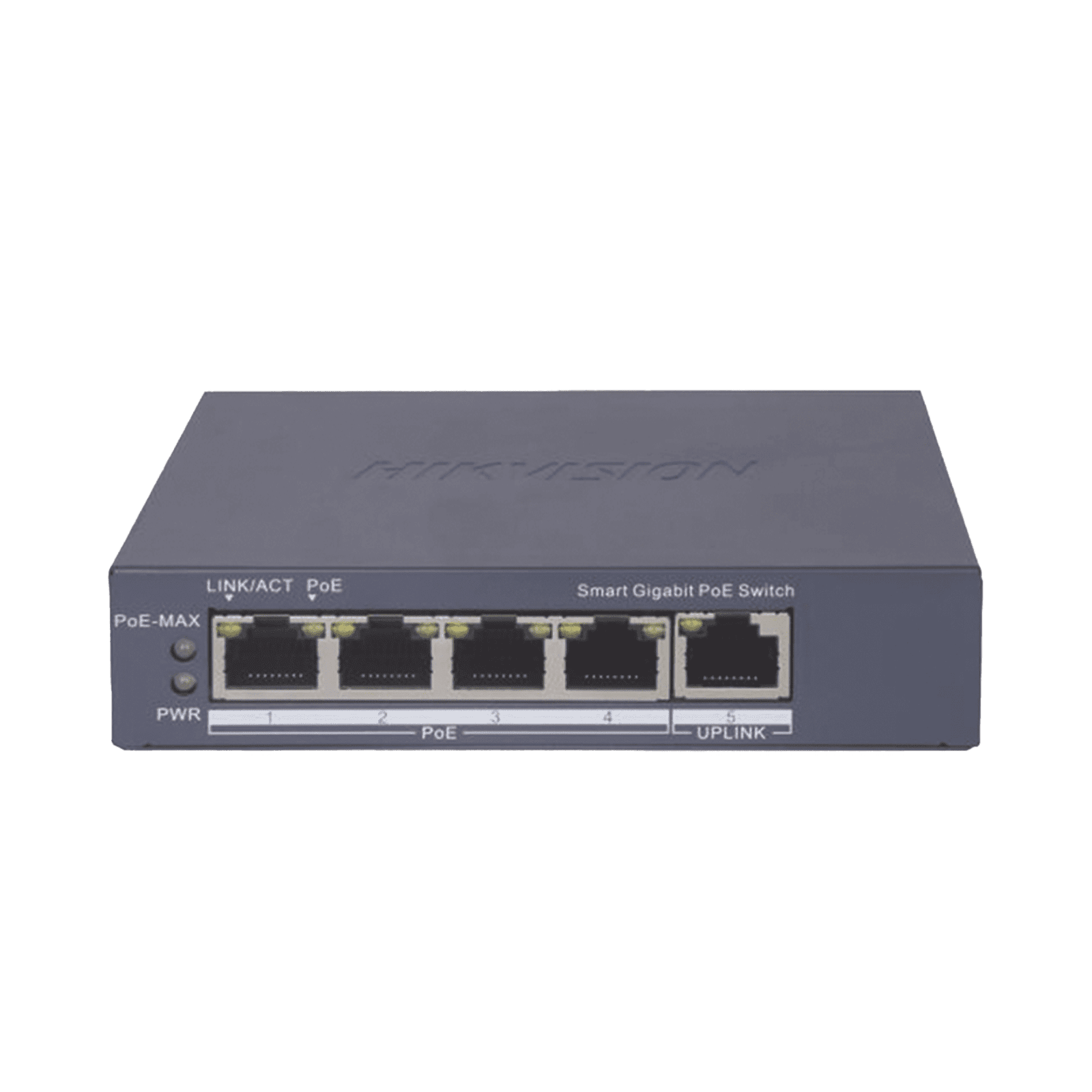 Switch Gigabit PoE+ / Administrable / 4 Puertos 1000 Mbps PoE+ / 1 Puerto 1000 Mbps Uplink / Configuración Nube Hik-PartnerPro / Modo Extendido hasta 300 Metros / 60 Watts DS-3E1505P-EI - HIKVISION