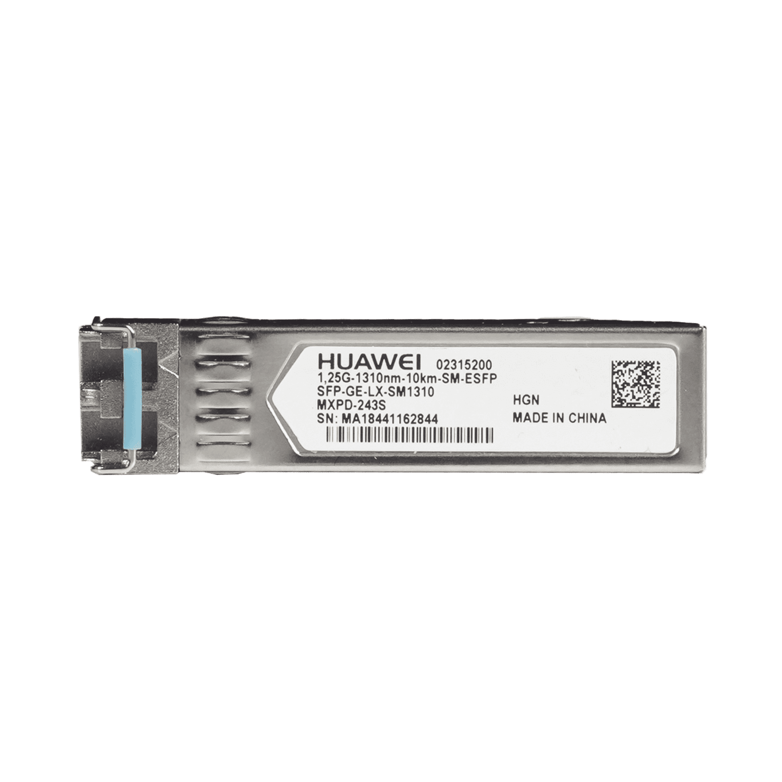 Transceptor Óptico eSFP / Velocidad de 1Gbps / Monomodo / 1310nm / Conector LC / Distancia de hasta 10 Km SFP-GE-LX-SM1310 - HUAWEI