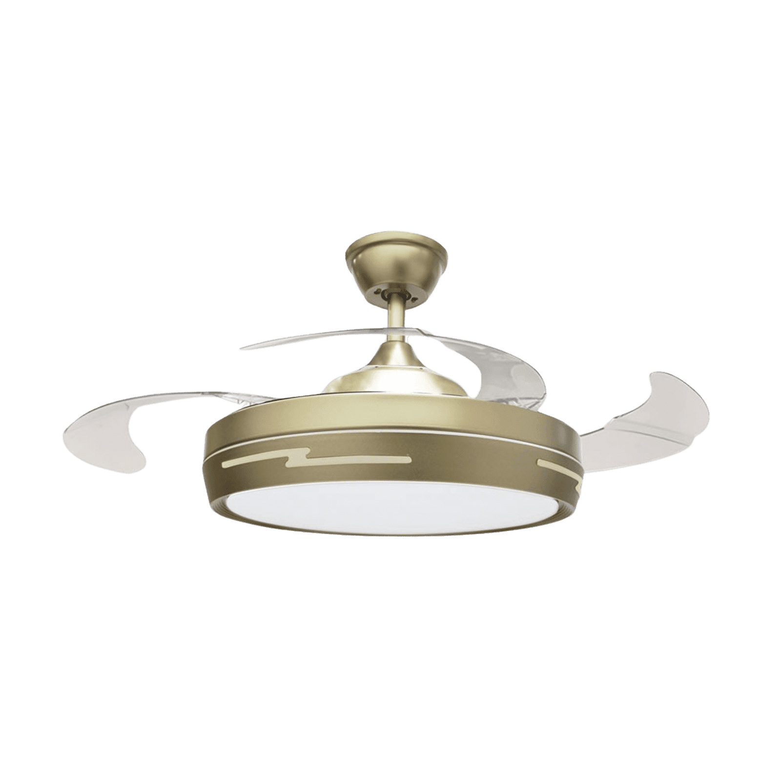 Ventilador de Techo con Luminario LED de  110 V CA 50/60 Hz /  88 W /4500 Lm / 6500 – 4 000 – 2 700 K /3 Tonos de Luz / 1075 mm / 6 Velocidades /No Dimeable. JLV-042 - JWJ