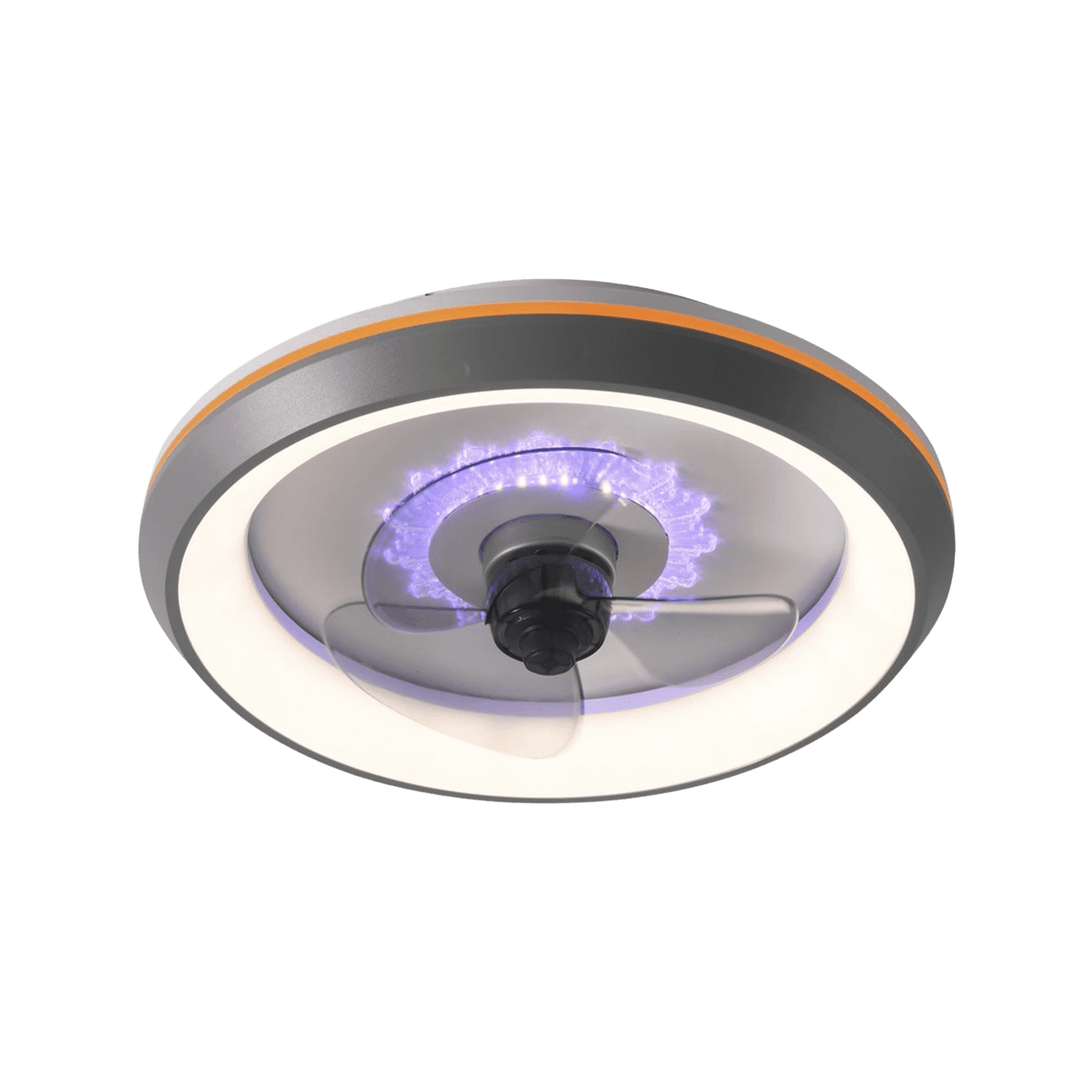 Ventilador de Techo con Luminario LED de  110 V CA 50/60 Hz /  88 W /4500 Lm / 6500 – 4 000 – 2 700 K /3 Tonos de Luz / 500 mm / 3 Velocidades / Dimeable. JLV-012 - JWJ