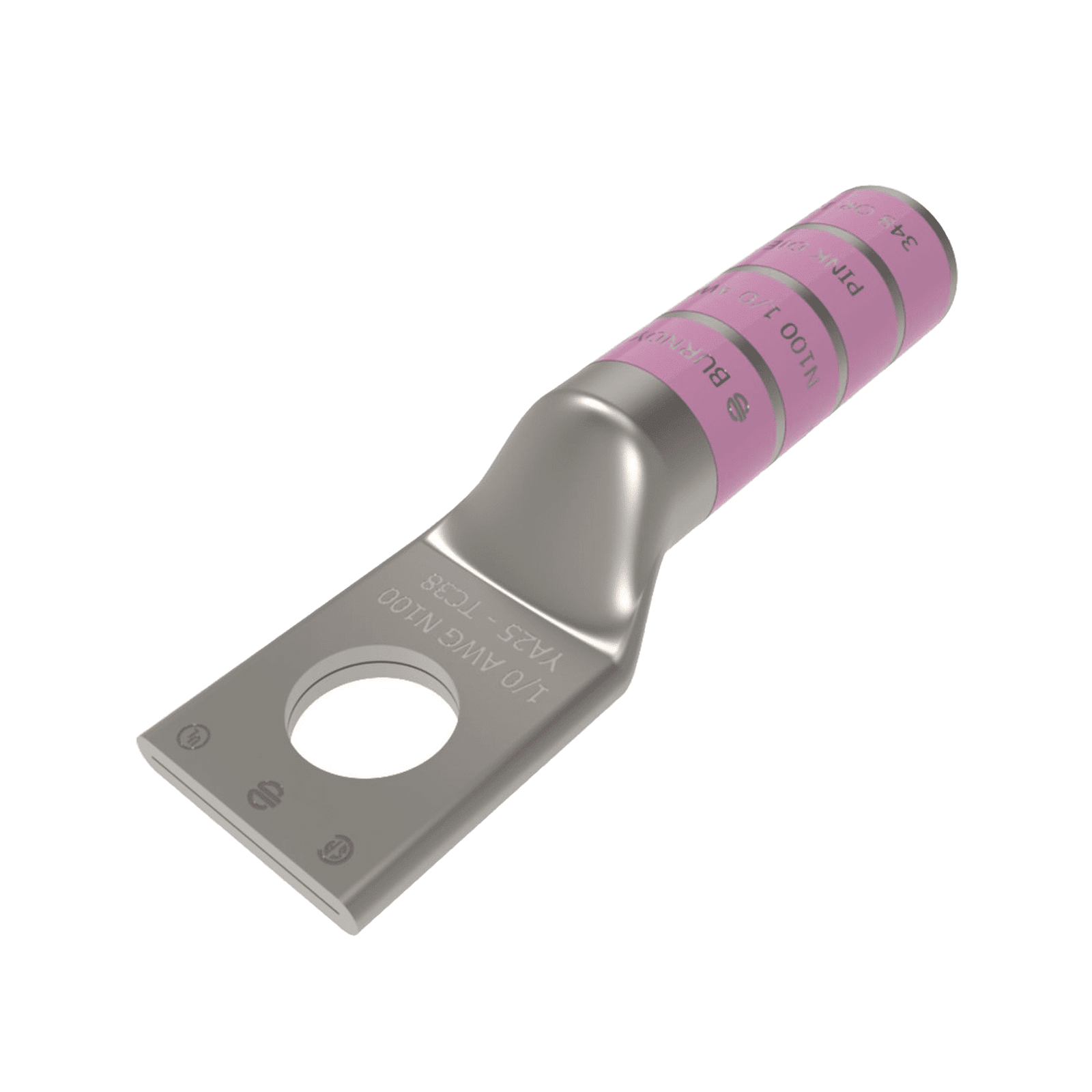 Zapata Terminal de Barril Largo para Tornillo de 5/16″ y Calibre 1/0 AWG. HUB-YA25 - HUBBELL BURNDY