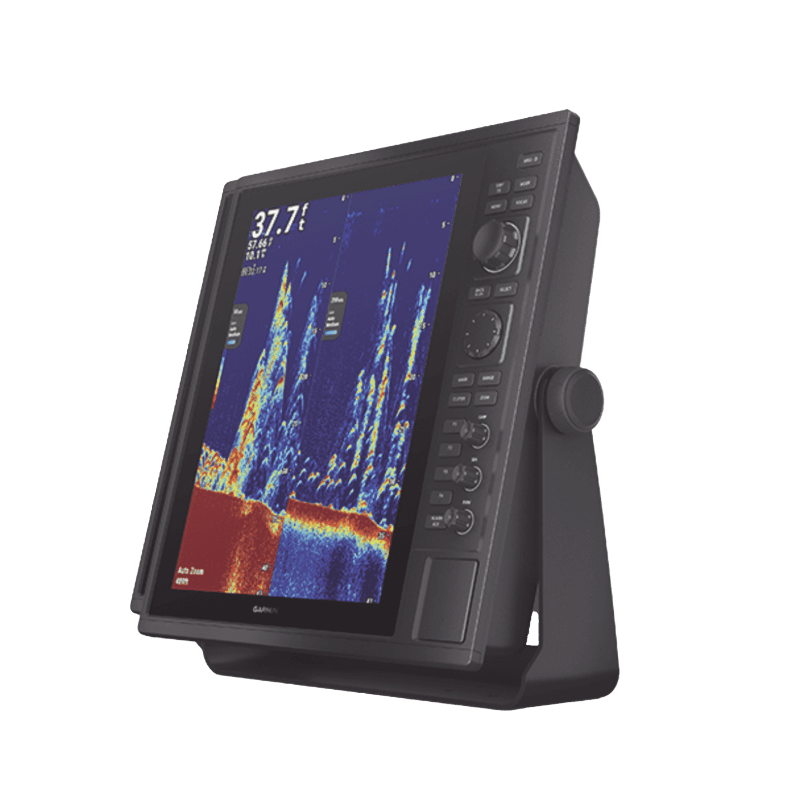 Ecosonda de pesca comercial con salida de 1 kW, trabaja en frecuencia 50/77/200 kHz, Doble canal CHIRP 28-210, SideVü/ClearVü,260/455/800 10-02243-00 - GARMIN