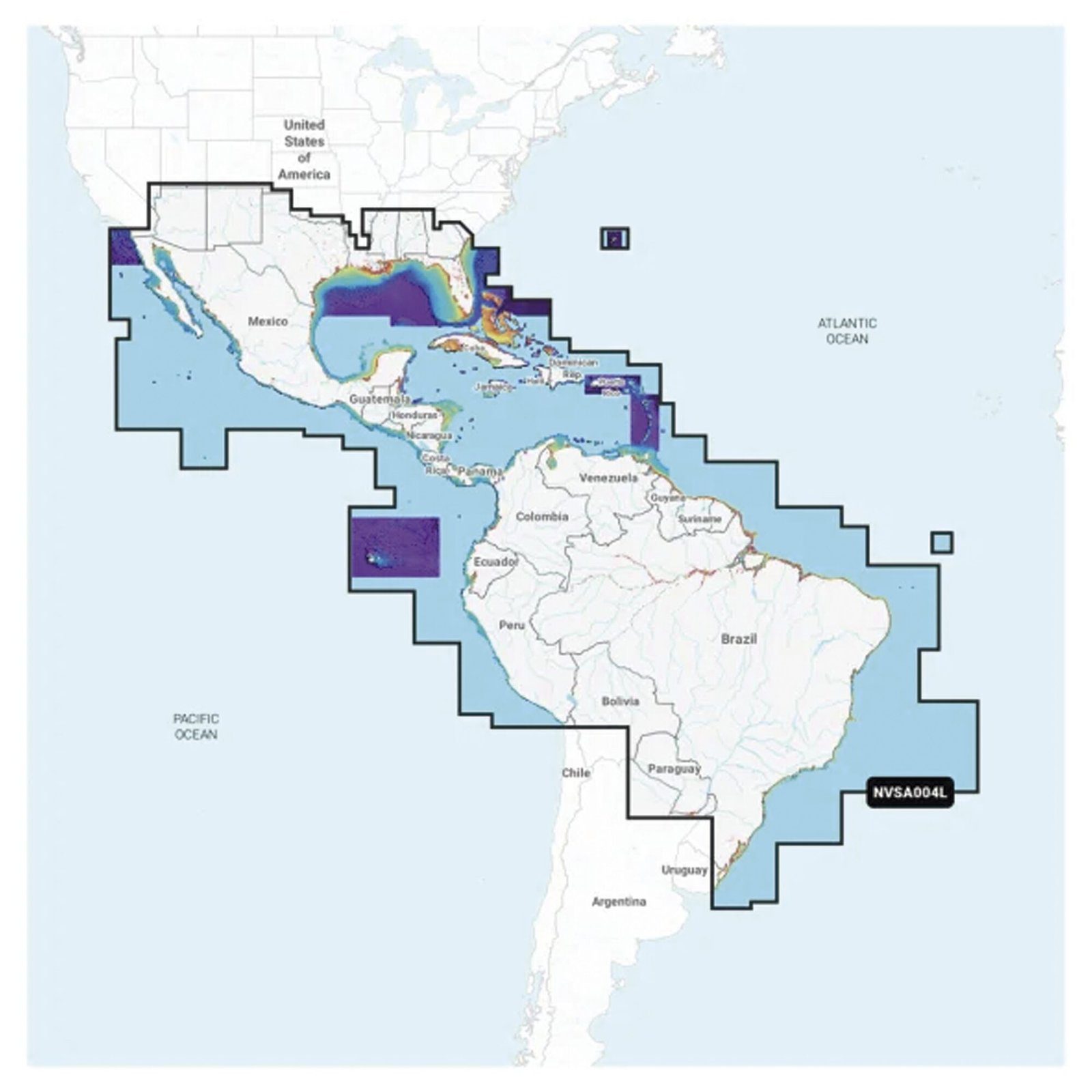 Mapa México, Caribe y Brasil 010-C1285-00 - GARMIN