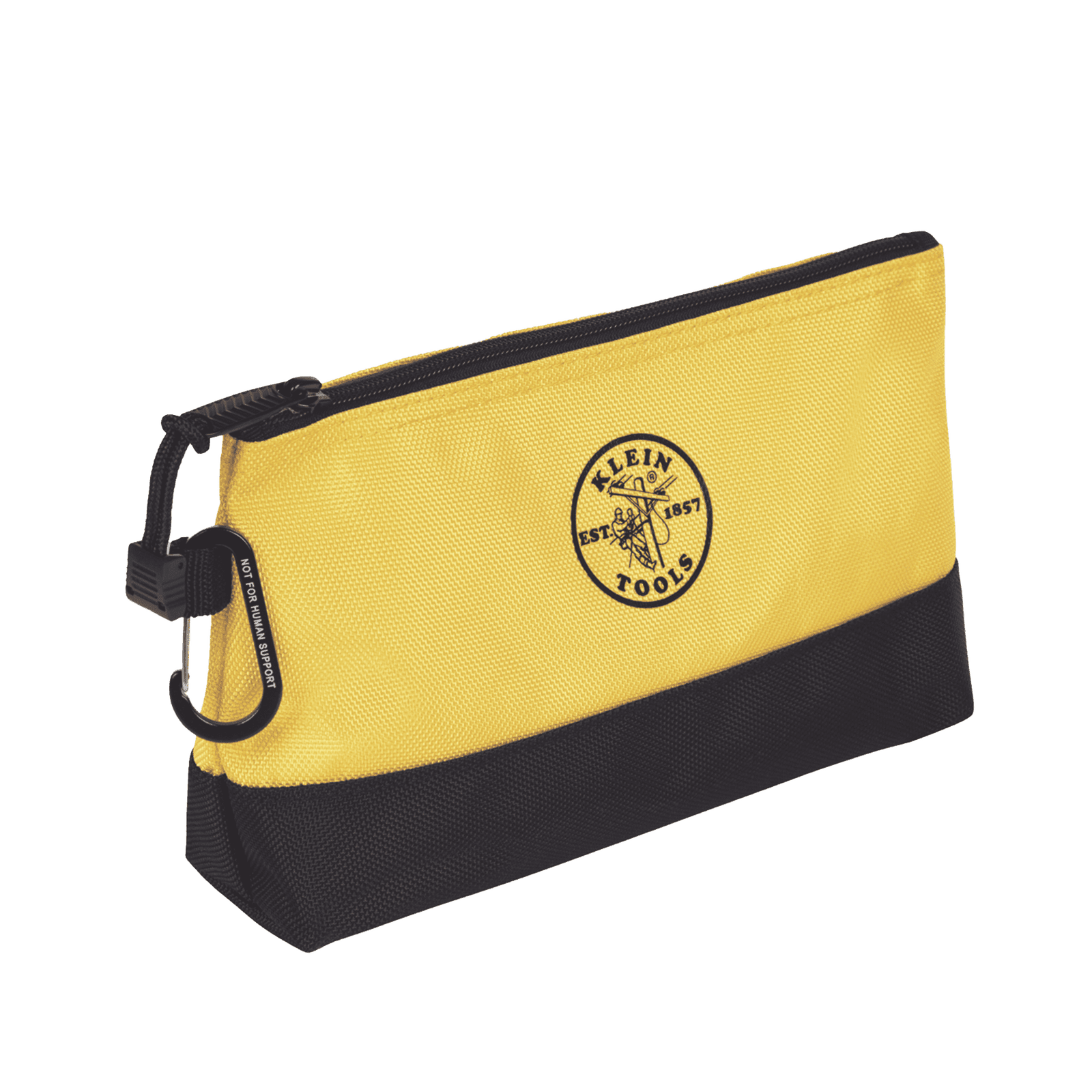 KIT 5 Bolsos Ultra Resistentes para Herramientas con Base y cierre Zipper, Colores: gris claro, amarillo, naranja, azul, gris oscuro. Todos con Mosquetones de Aluminio. 55569 - KLEIN TOOLS