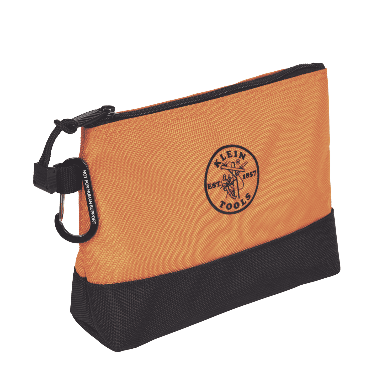 KIT 5 Bolsos Ultra Resistentes para Herramientas con Base y cierre Zipper, Colores: gris claro, amarillo, naranja, azul, gris oscuro. Todos con Mosquetones de Aluminio. 55569 - KLEIN TOOLS