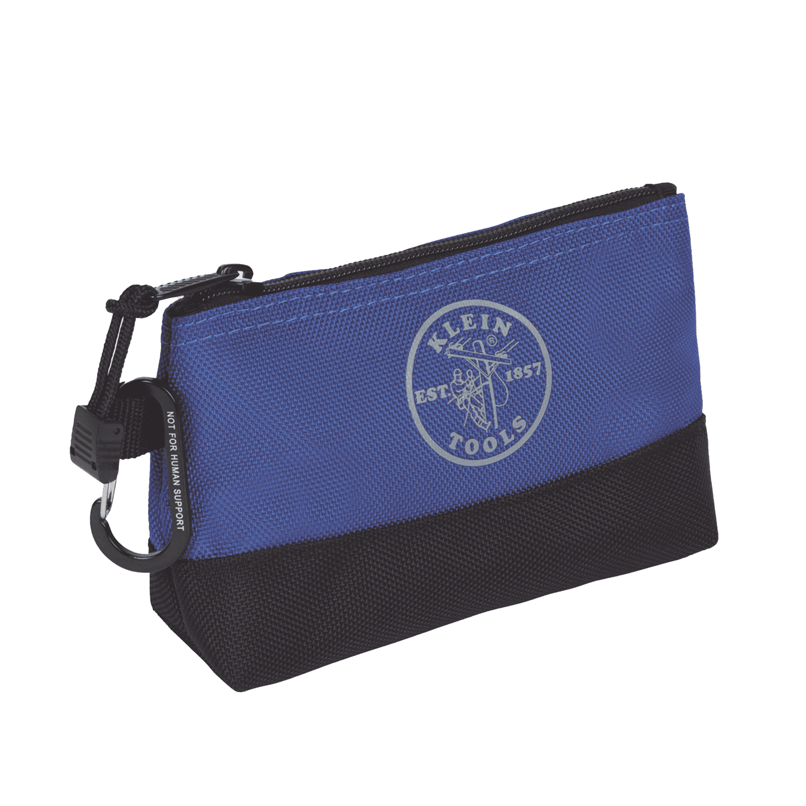 KIT 5 Bolsos Ultra Resistentes para Herramientas con Base y cierre Zipper, Colores: gris claro, amarillo, naranja, azul, gris oscuro. Todos con Mosquetones de Aluminio. 55569 - KLEIN TOOLS