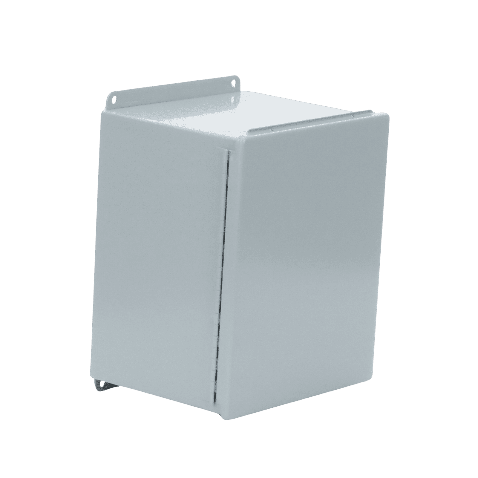 Gabinete de Bisagra Continua NEMA 12; IP66 de Uso en Intemperie, 305 x 254 x 203 mm, De Acero, Color Gris A12108CH - HOFFMAN