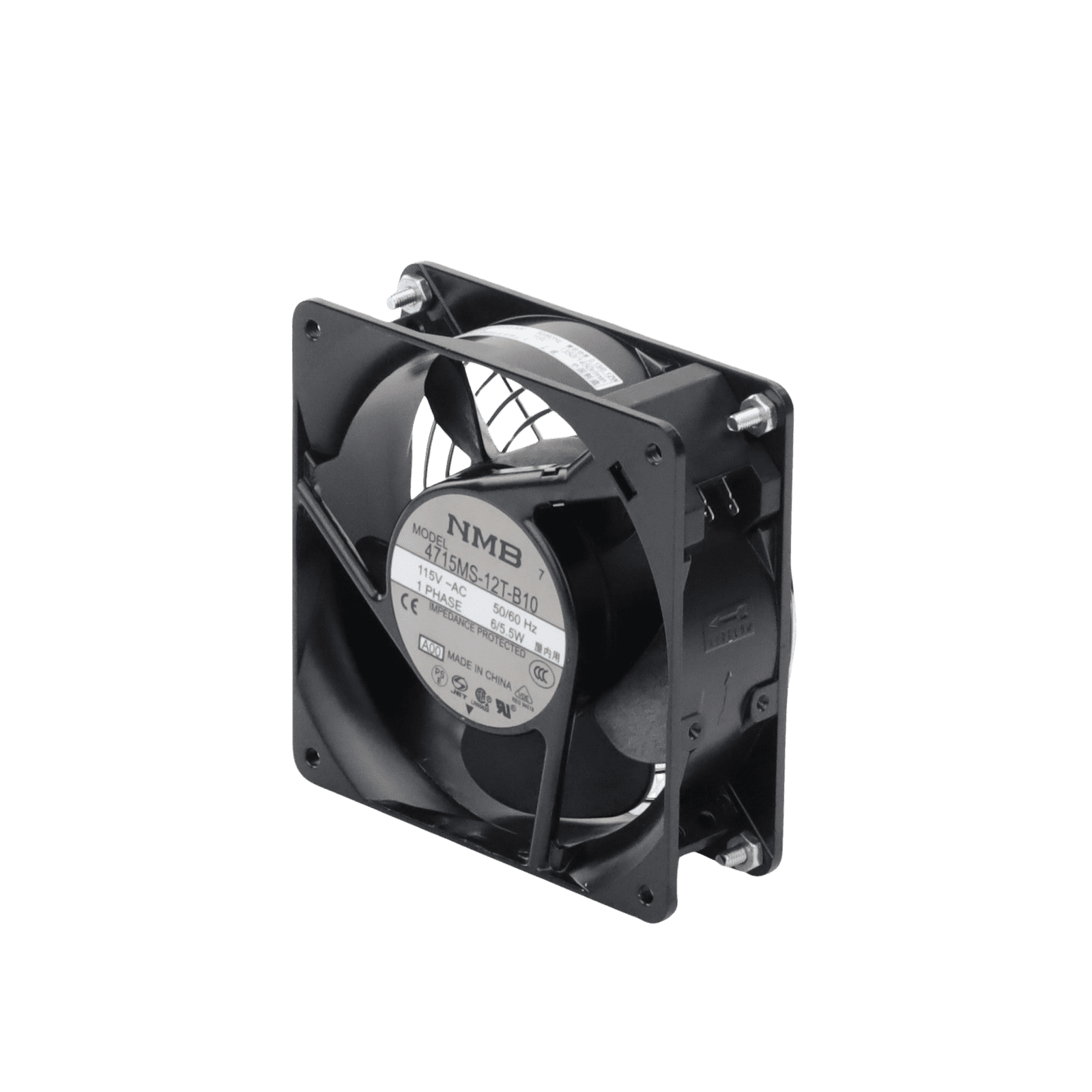 Ventilador Axial Compacto, de 4 Pulgadas, 49 CFM, 115 Vca, De Acero, Color Negro A4AXFNGQ 224289 - HOFFMAN