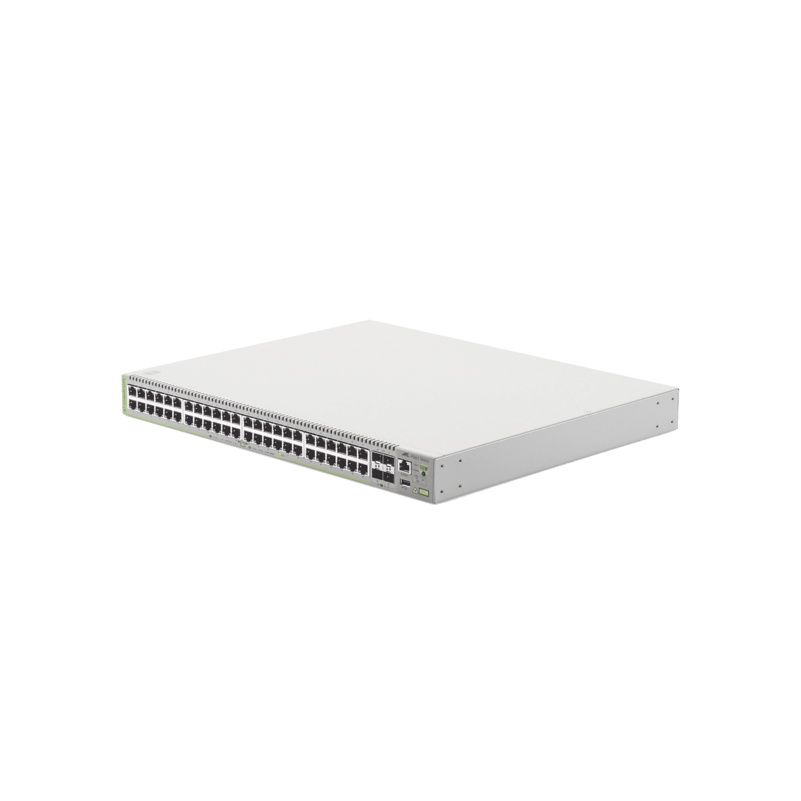 Switch PoE+ Administrable CentreCOM GS980M, Capa 3 de 48 puertos 10/100/1000Mbps + 4 SFP Gigabit, 740 W AT-GS980M/52PS-10 169839 - ALLIED TELESIS