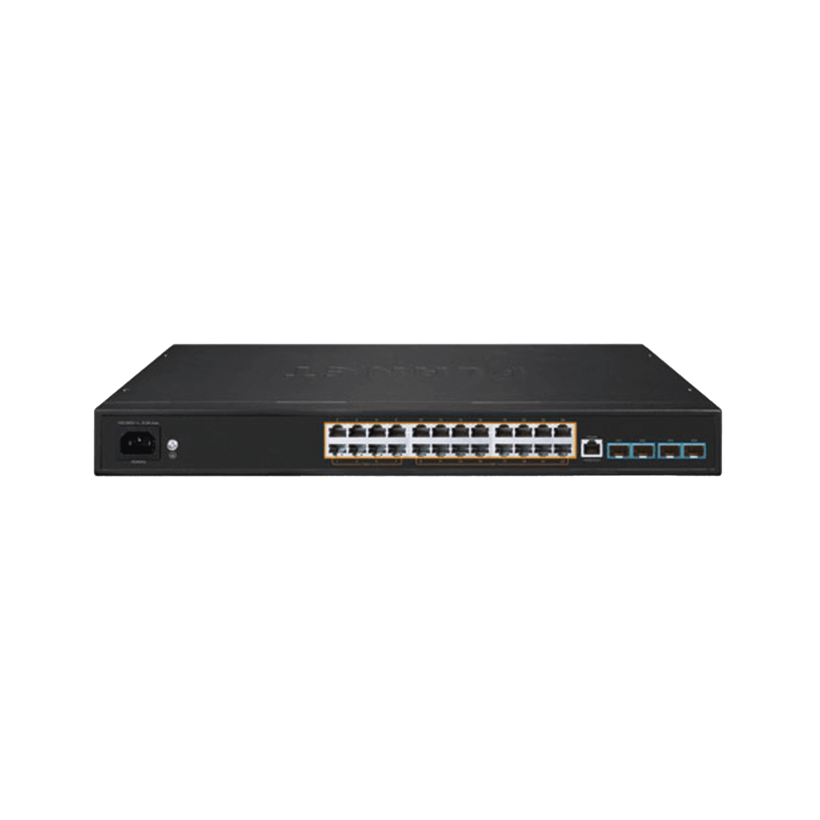 Switch AV Profesional para Integraciones Audiovisuales, , 8 Puertos PoE Gigabit 802.3bt, 16 Puertos PoE Gigabit 802.3at, 4 Puertos SFP 10 G, Hasta 450 W de Potencia AVS-4210-24HP4X - PLANET