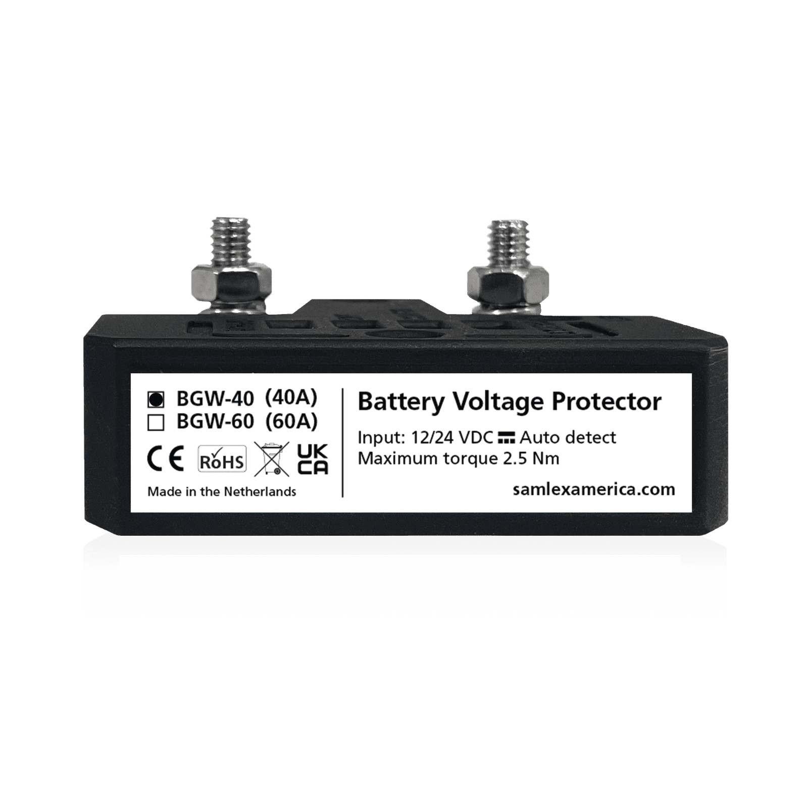 Protector de Baterías a Prueba de Agua 40 A BGW40 219669 - SAMLEX