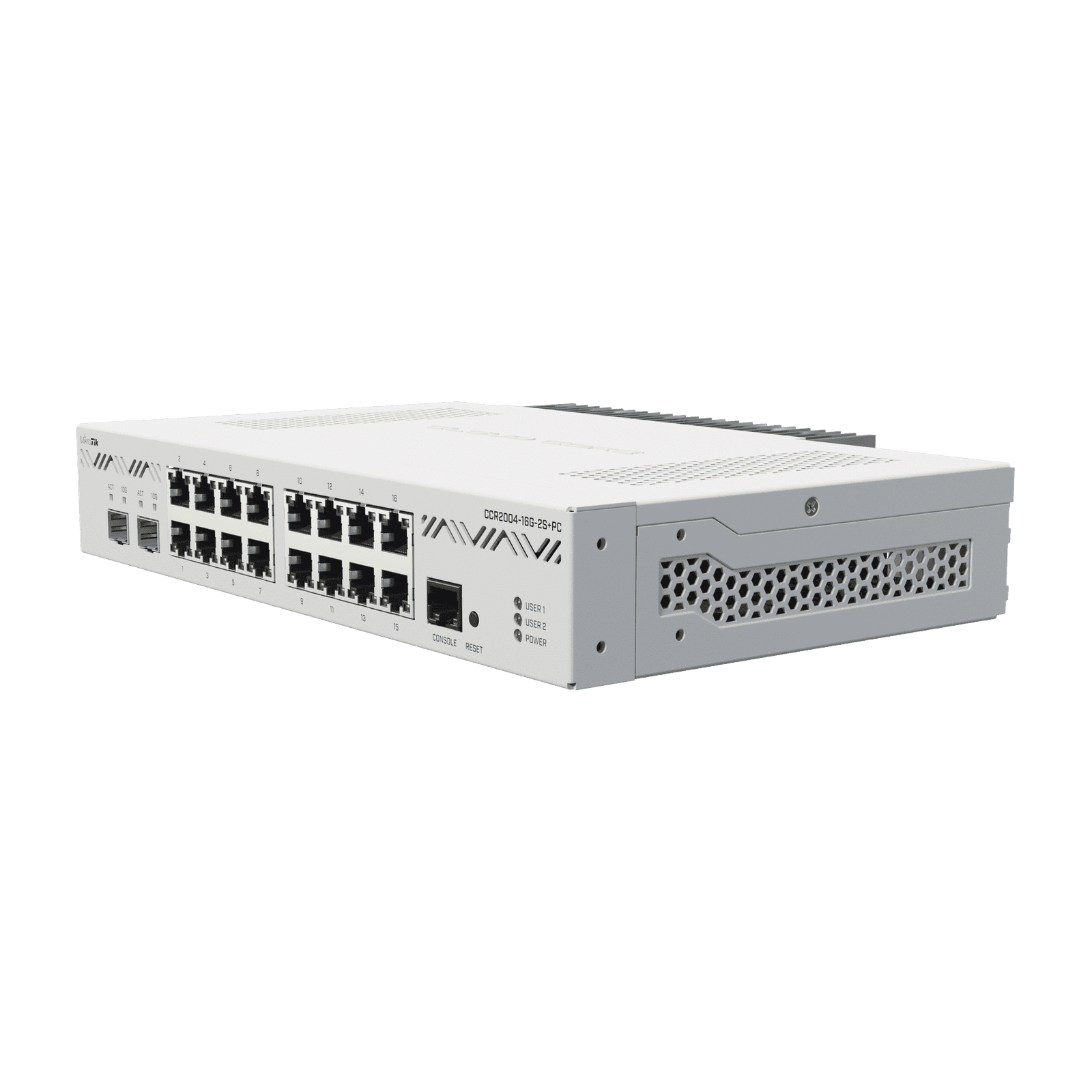 Cloud Core Router 2004-16G-2S+PC, con enfriamiento pasivo CCR2004-16G-2S+PC 213127 - MIKROTIK