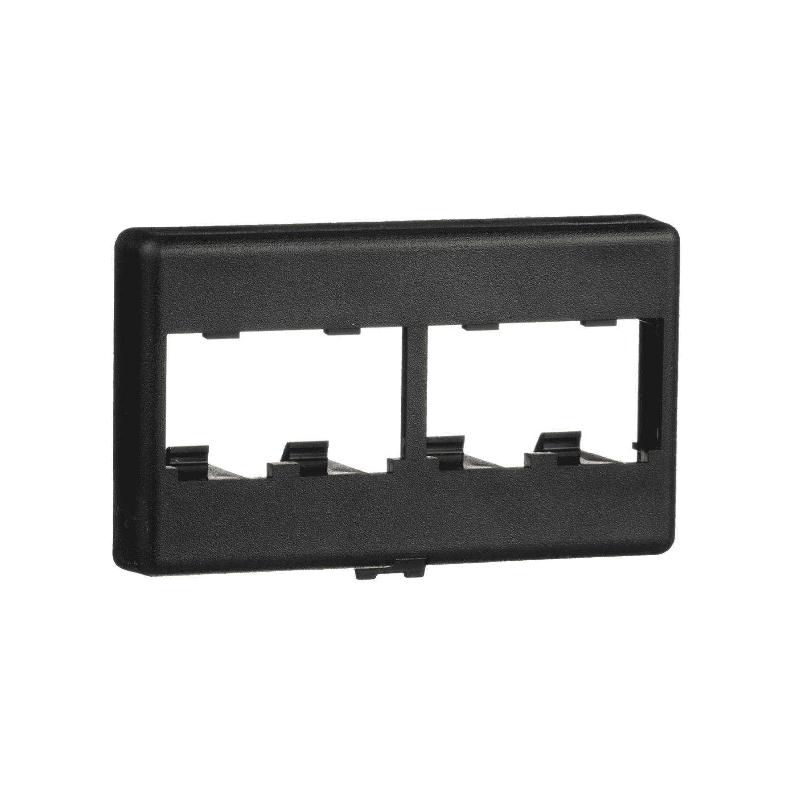 Placa de Mobiliario Modular Estándar, Salidas Para 4 Puertos Mini-Com, Color Negro CFFP4BL - PANDUIT