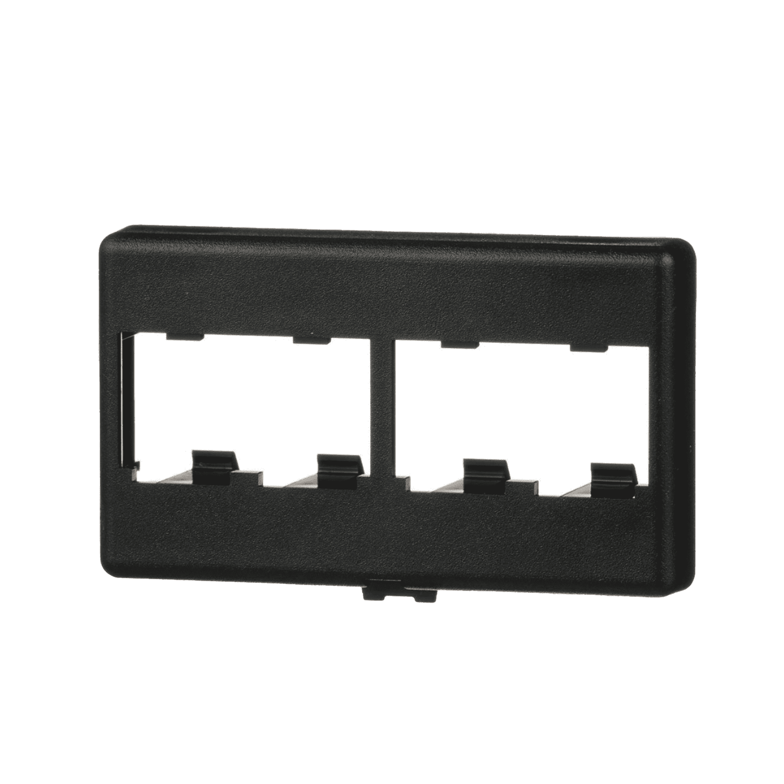 Placa de Mobiliario Modular Estándar, Salidas Para 4 Puertos Mini-Com, Color Negro CFFP4BL - PANDUIT