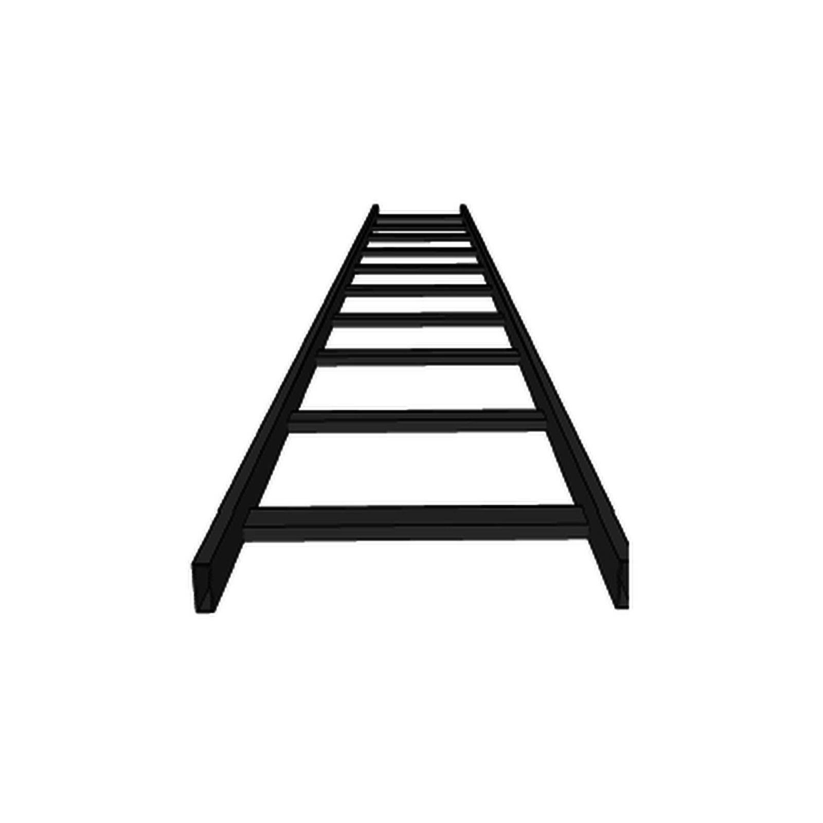 Escalera tubular, tramo recto epoxica de 1.5″ de Peralte  x 4″ de Ancho, tramo de 3 m, ideal para Centros de Datos CH-ET1X4EP - CHAROFIL