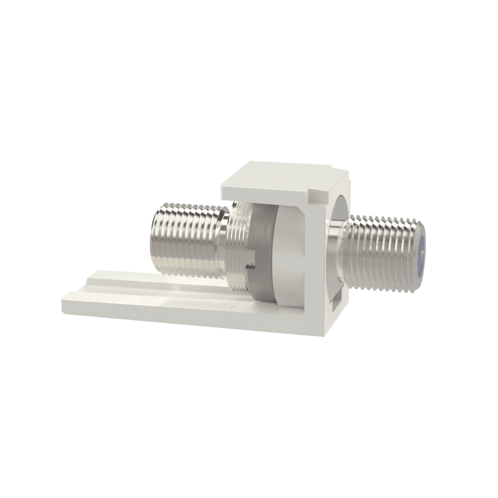 Módulo Acoplador Coaxial Tipo F, Mini-Com, de 75 Ohms, 3.0 GHz, Color Blanco CMFWH - PANDUIT