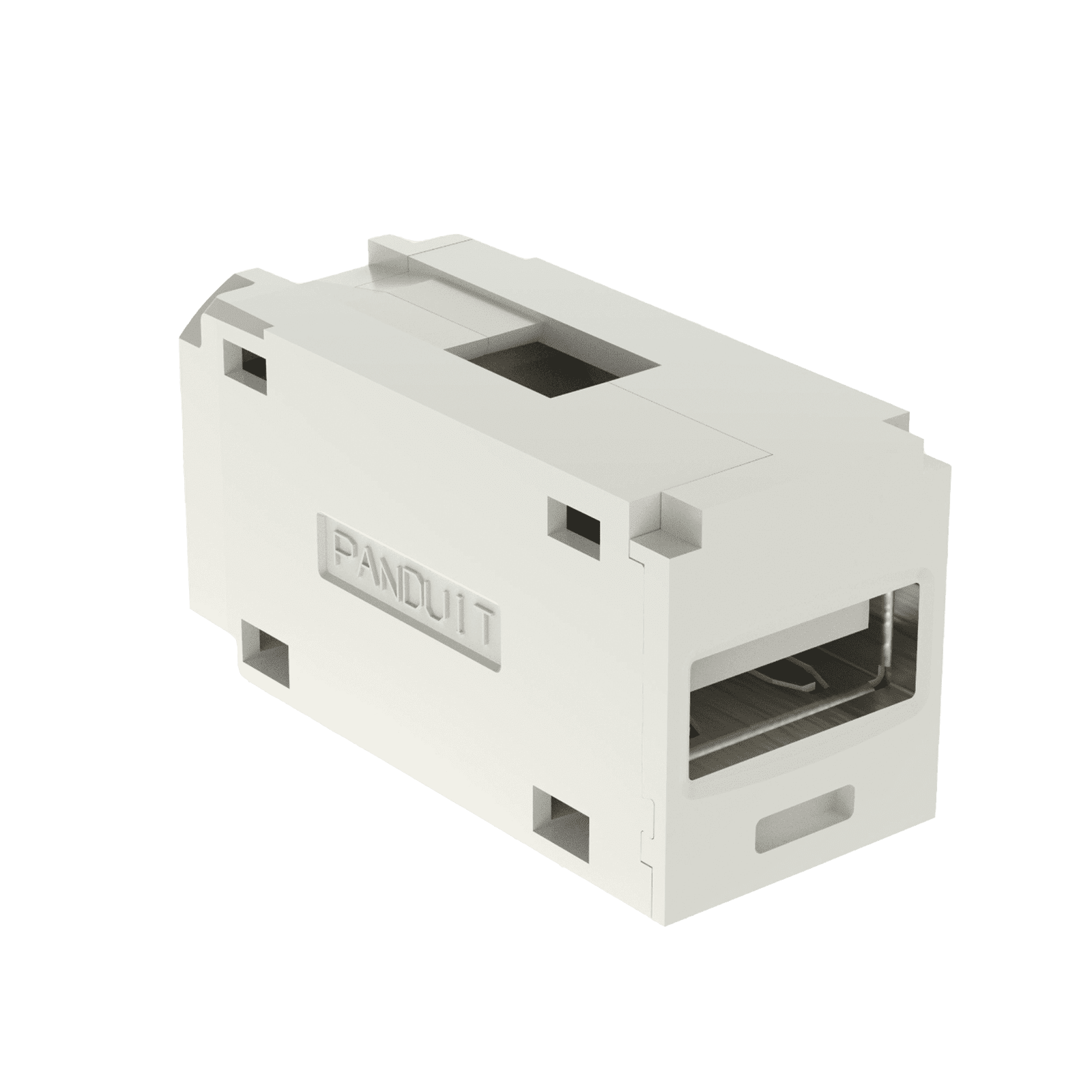 Módulo Acoplador USB 2.0, Hembra a Hembra, Tipo Mini-Com, Color Blanco Mate CMUSBAAIW - PANDUIT