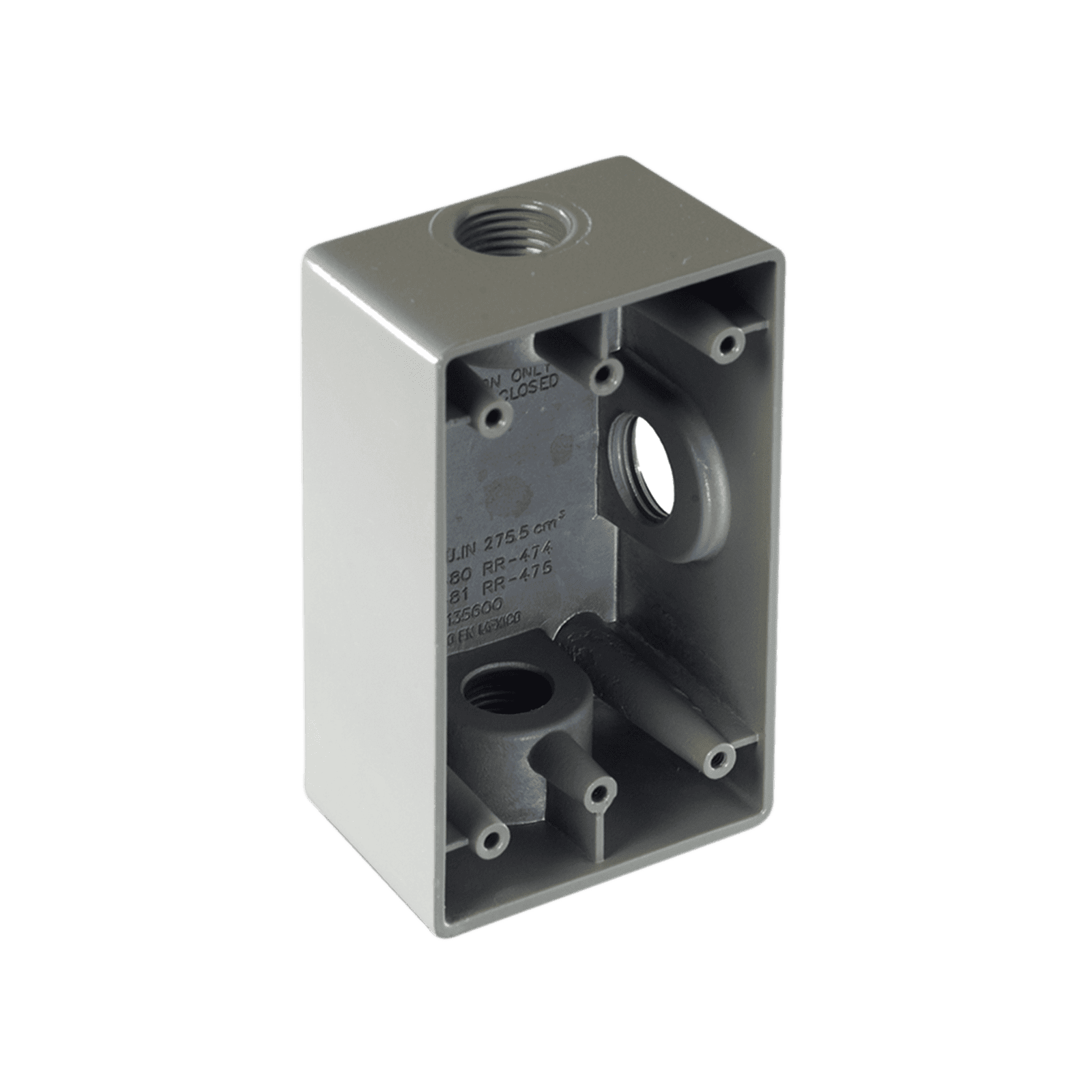 Caja Condulet FS de 3/4″ ( 19.05 mm) con tres bocas a prueba de intemperie. RR-0481 - RAWELT