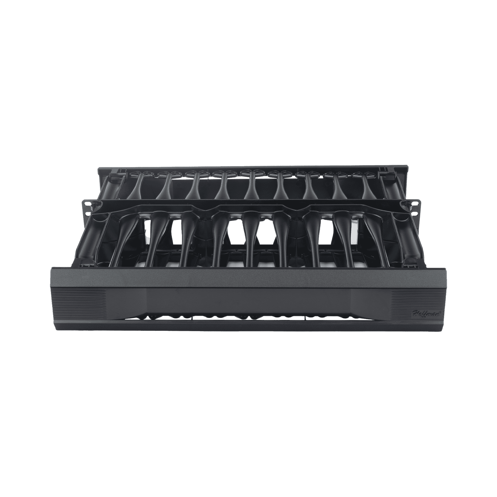 Organizador de Cables Horizontal CableTek, Sencillo (Solo Frontal), Para Rack de 19in, 2UR DCHS2 - HOFFMAN