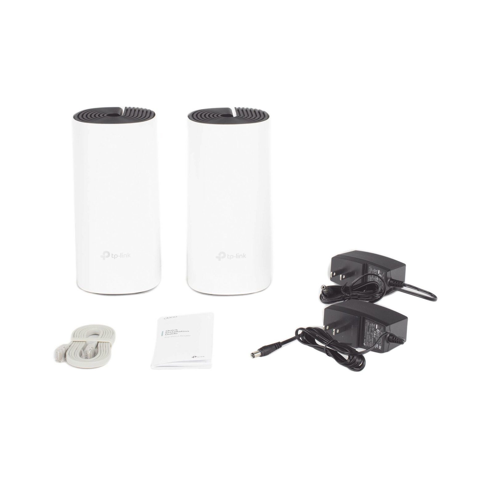 KIT 2 Routers Inalámbricos MESH Interior para Hogar / Doble Banda Wi-Fi 5 AC1200 Mbps / 2 Puerto Gigabit WAN/LAN / 2 Antenas Internas / Administración Mediante la App Deco (iOS, Android) DECOM4-2PACK - TP-LINK